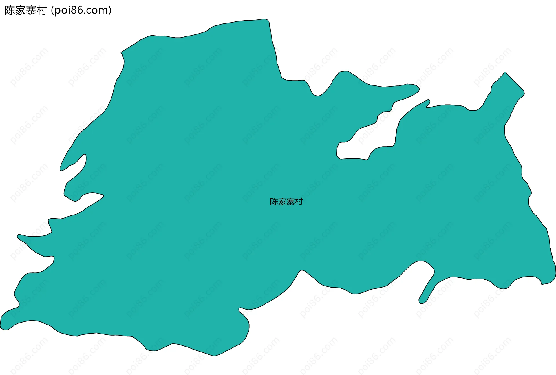 陈家寨村边界地图