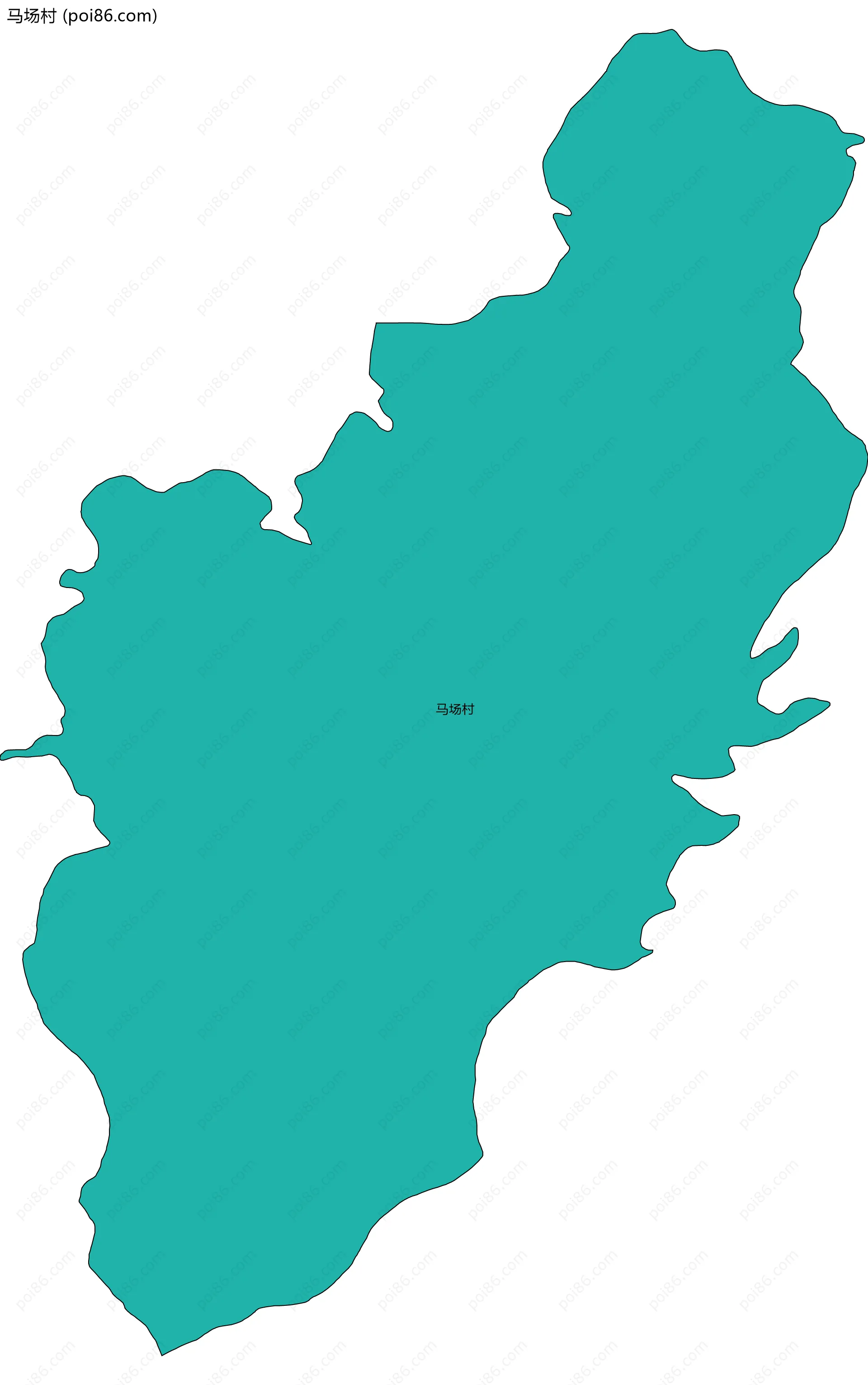 马场村边界地图