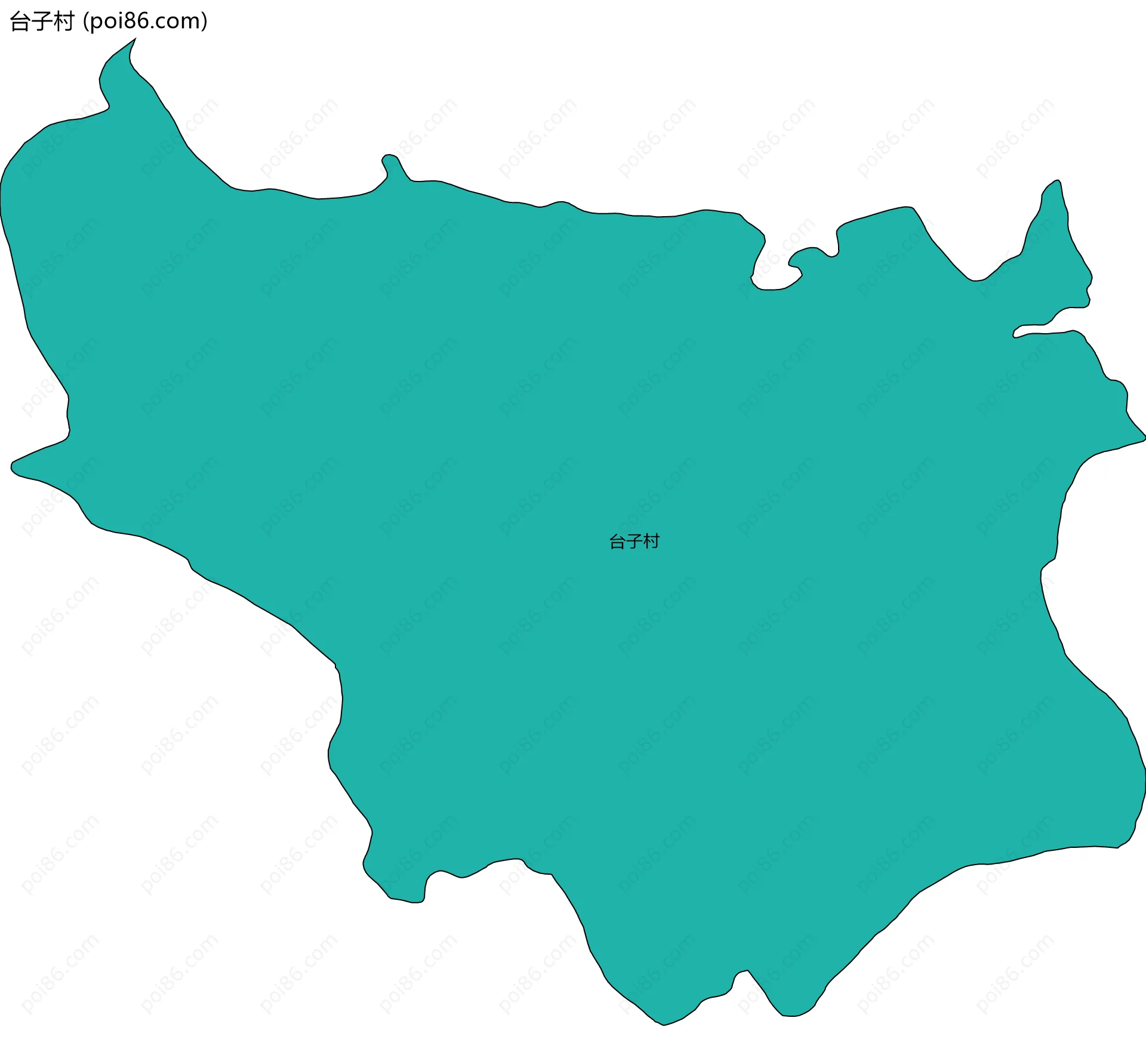 台子村边界地图