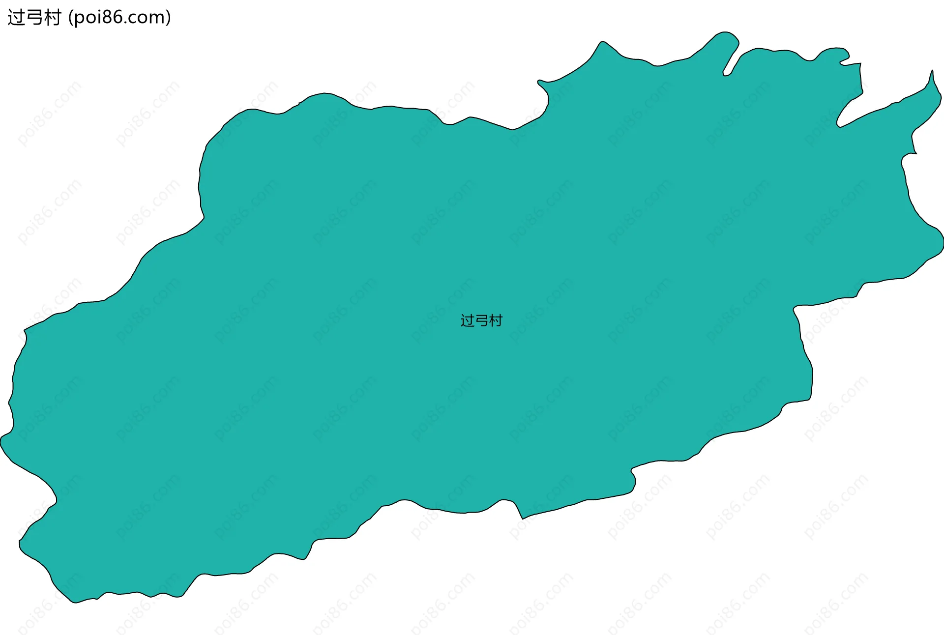 过弓村边界地图