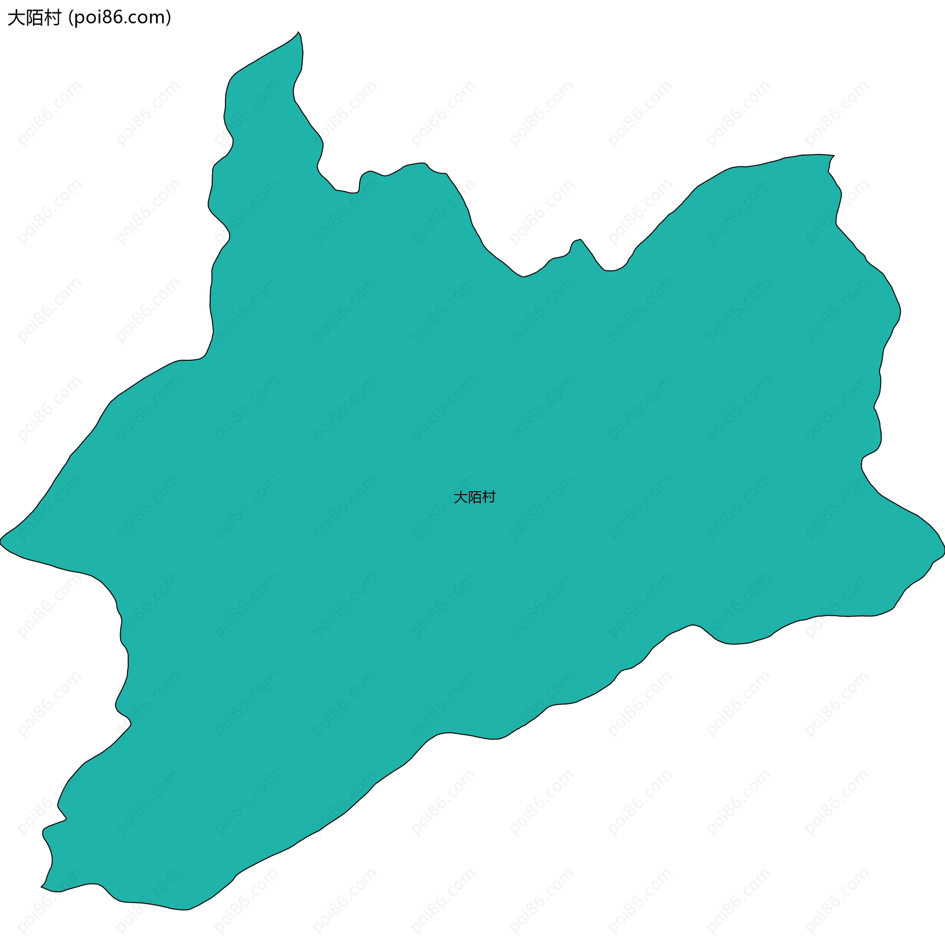 大陌村边界地图