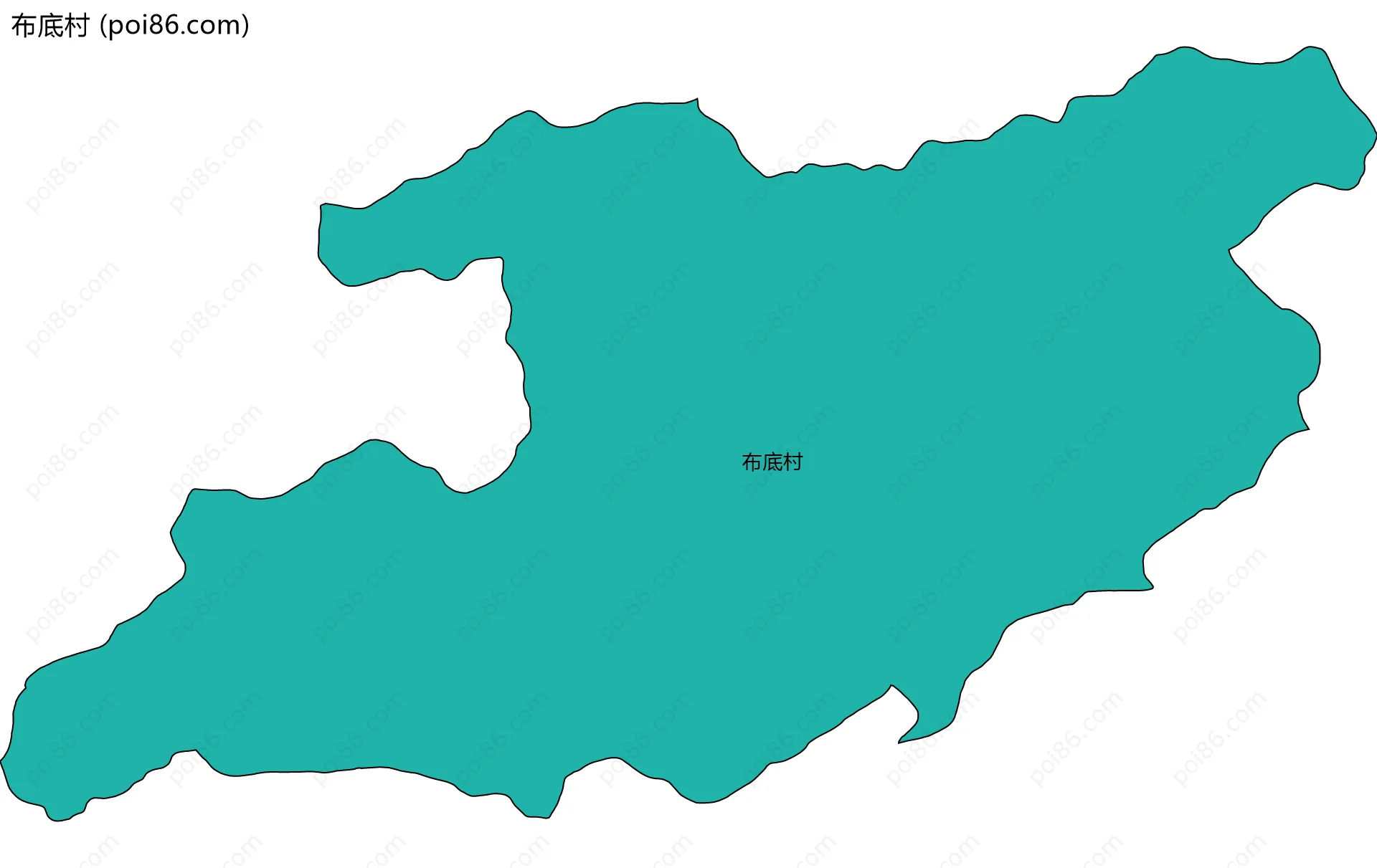 布底村边界地图