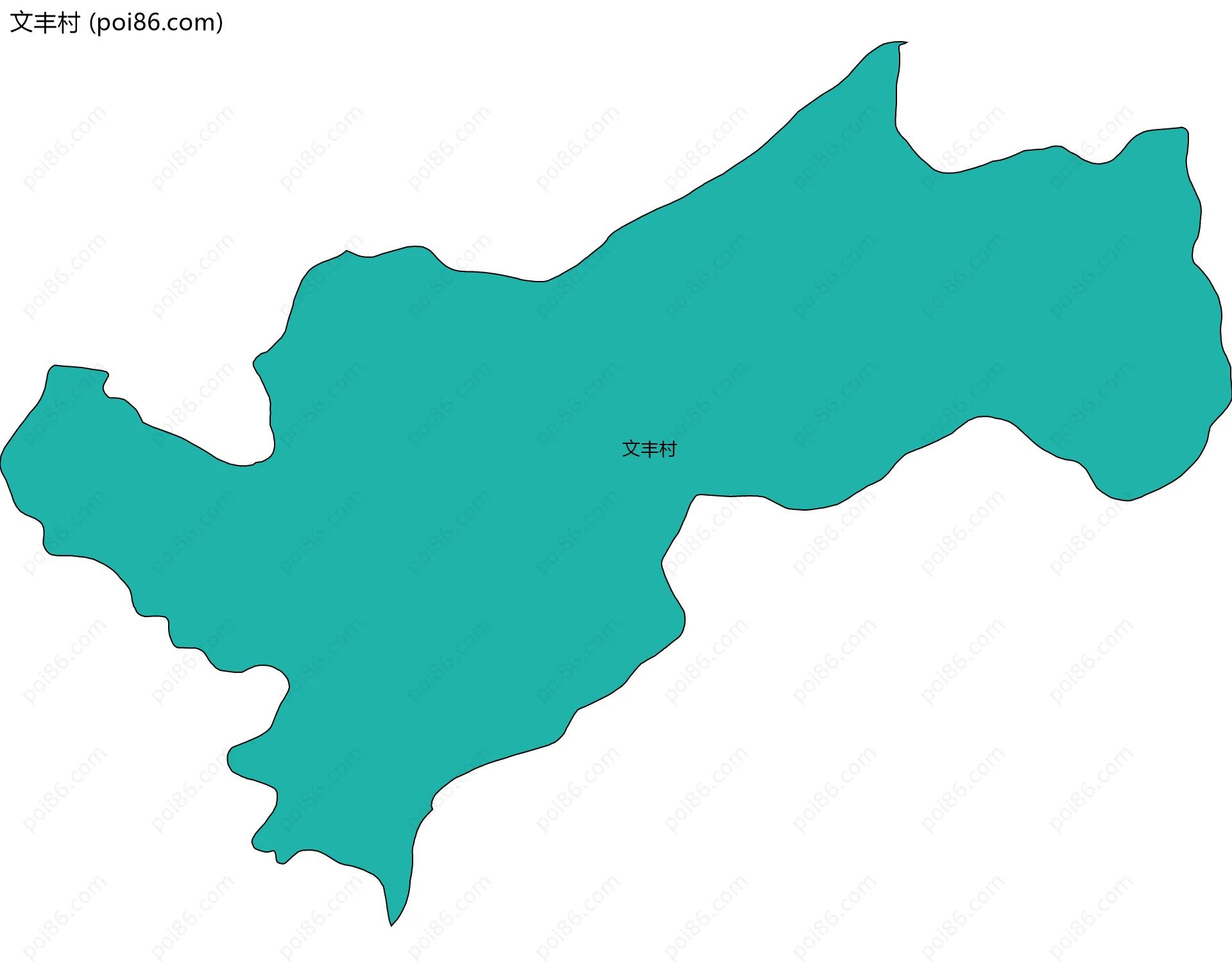 文丰村边界地图