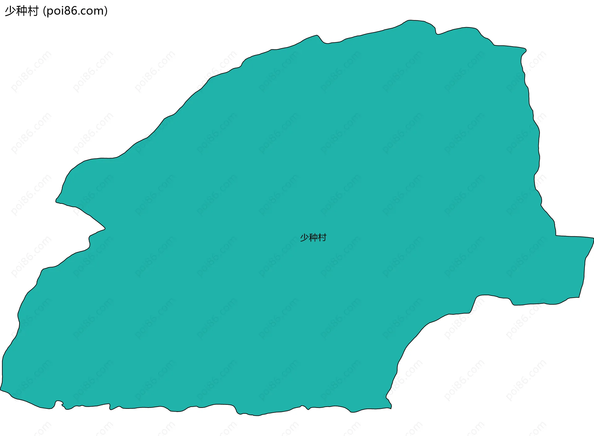 少种村边界地图