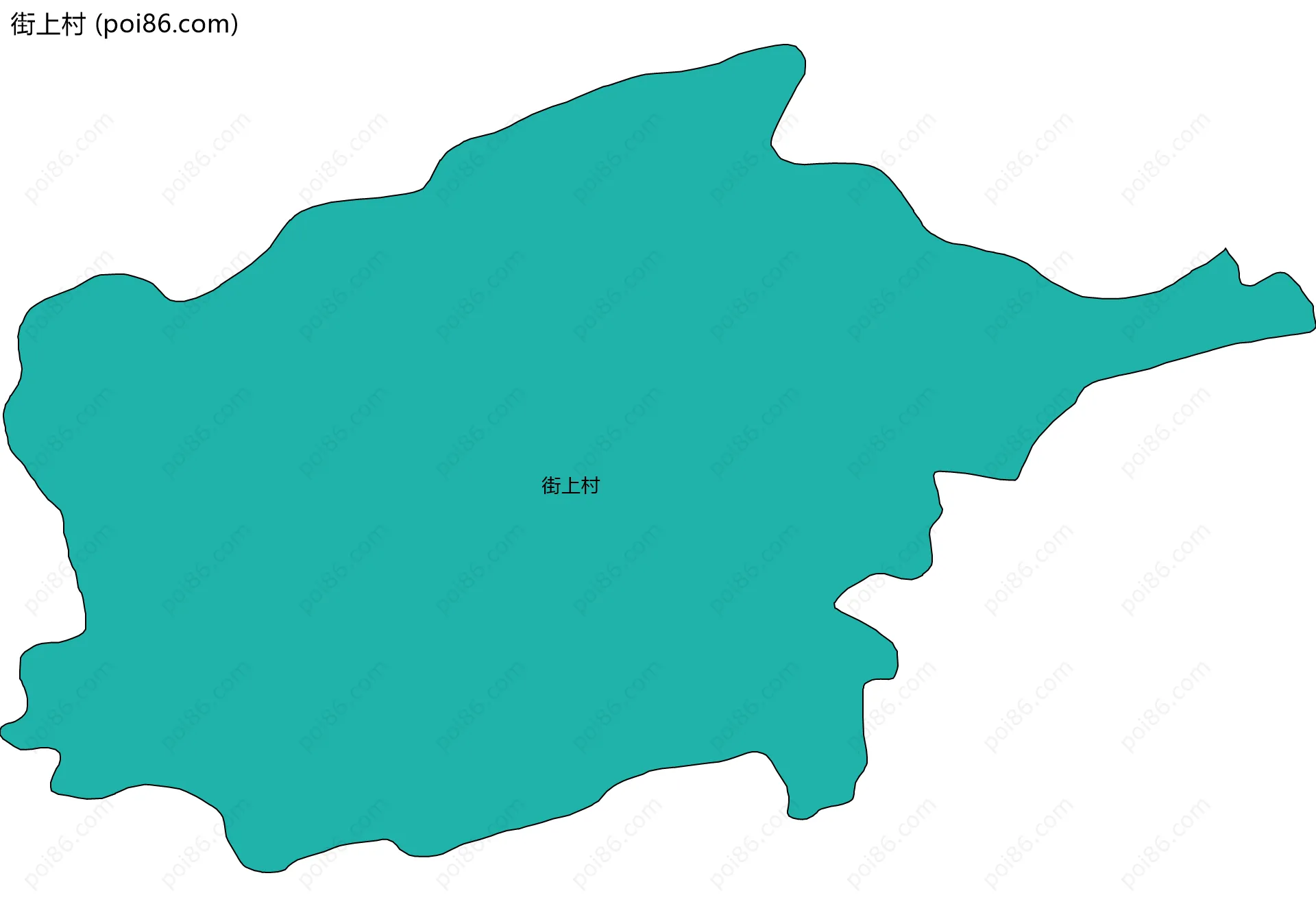 街上村边界地图