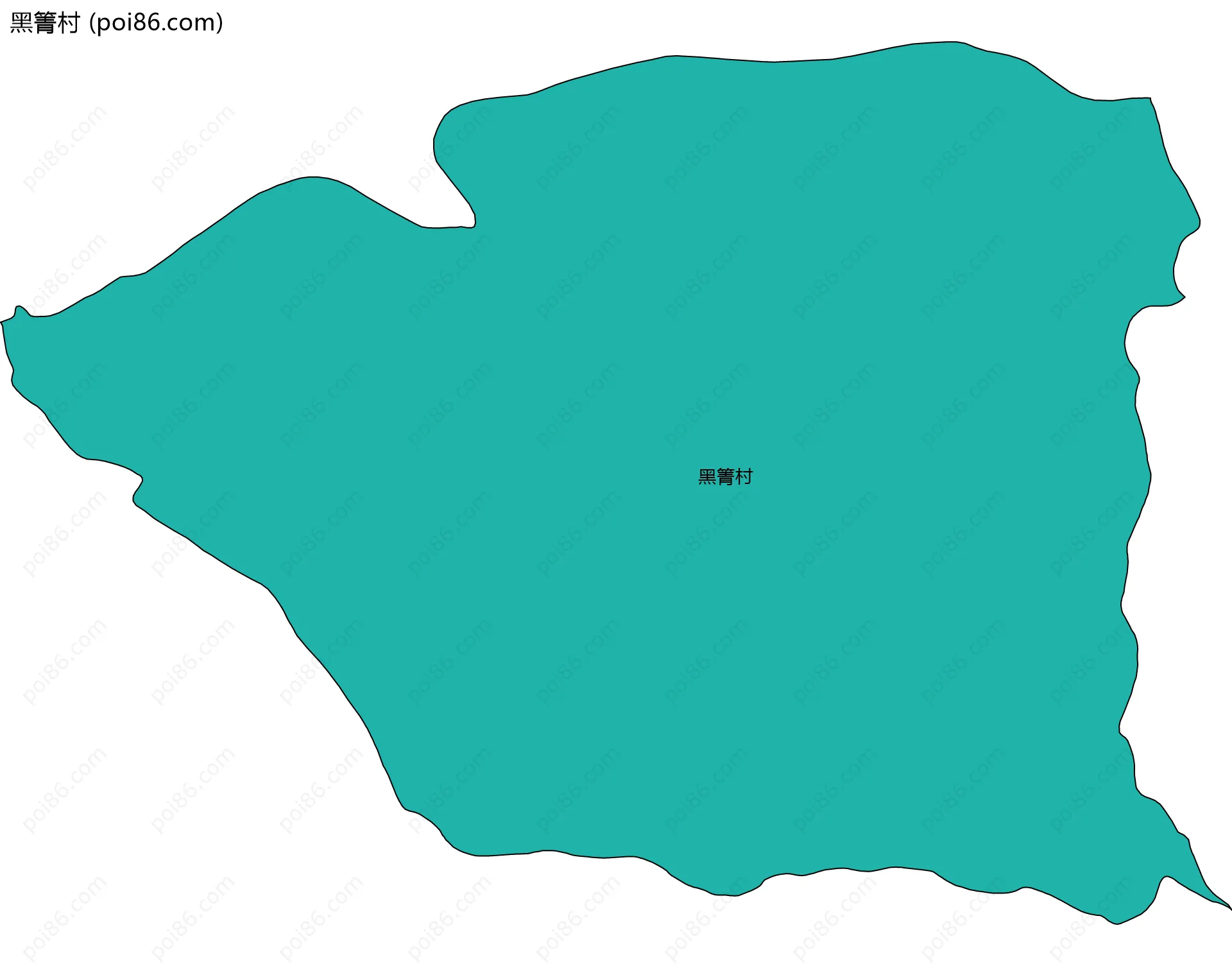 黑箐村边界地图