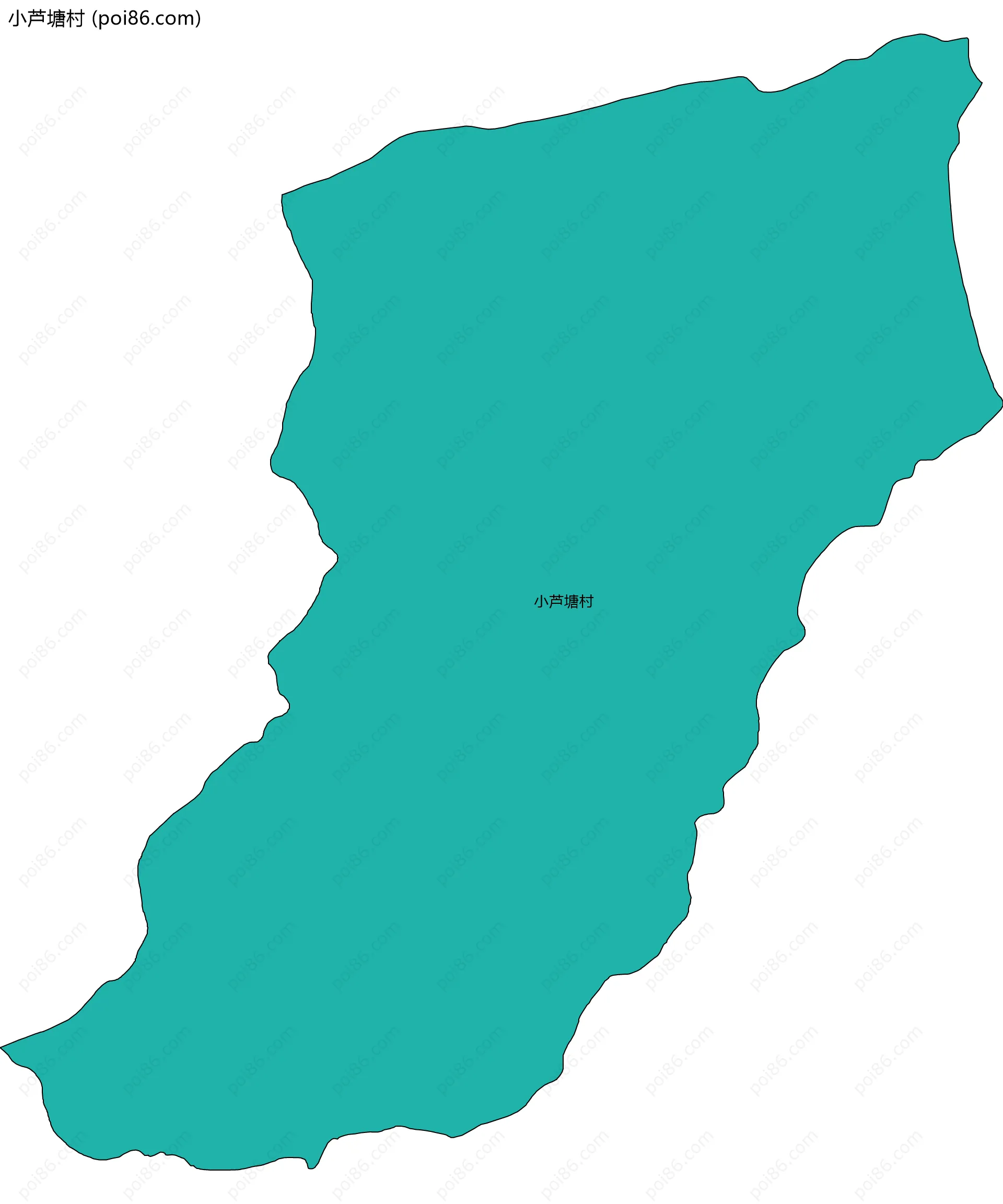 小芦塘村边界地图