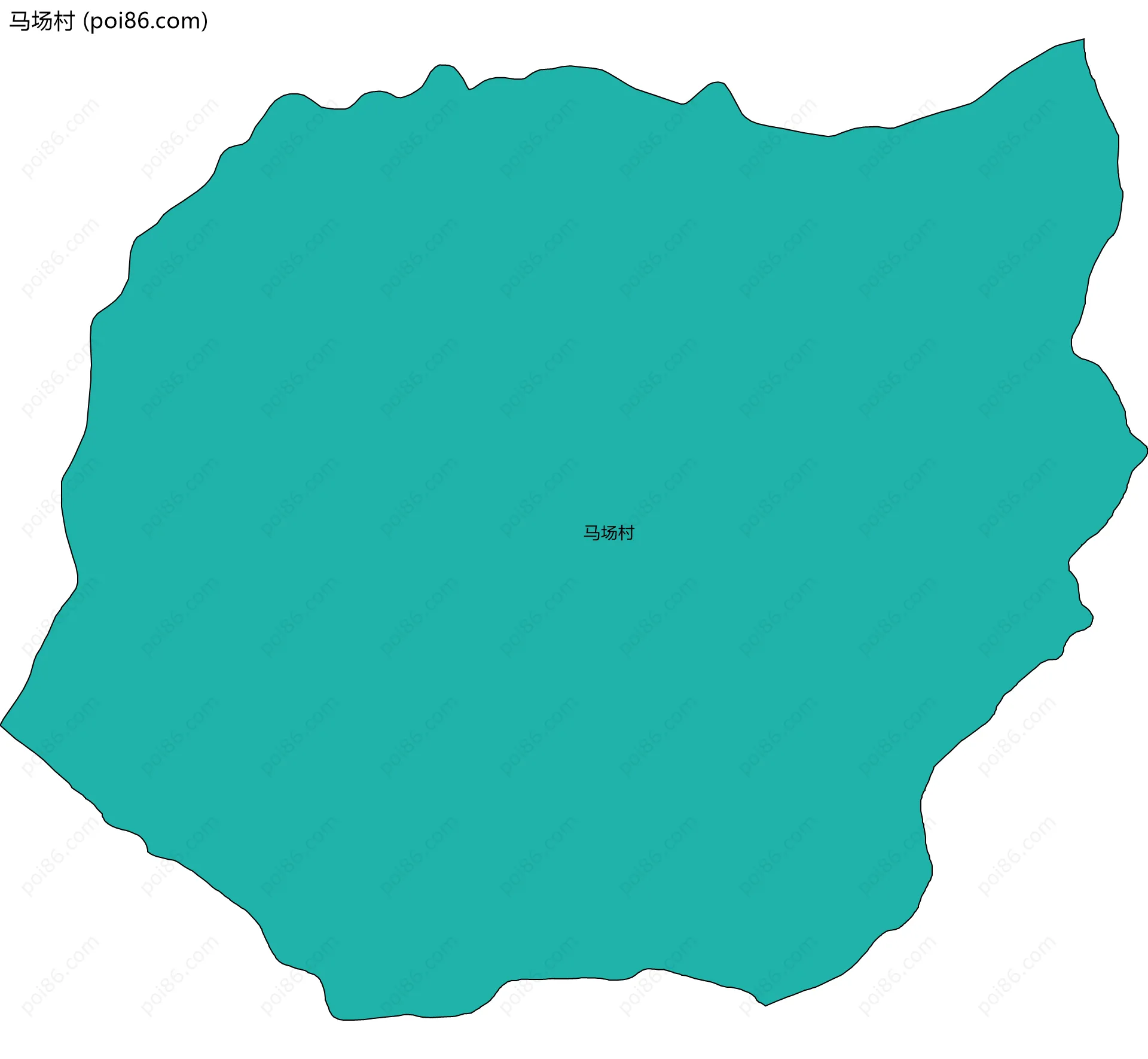 马场村边界地图