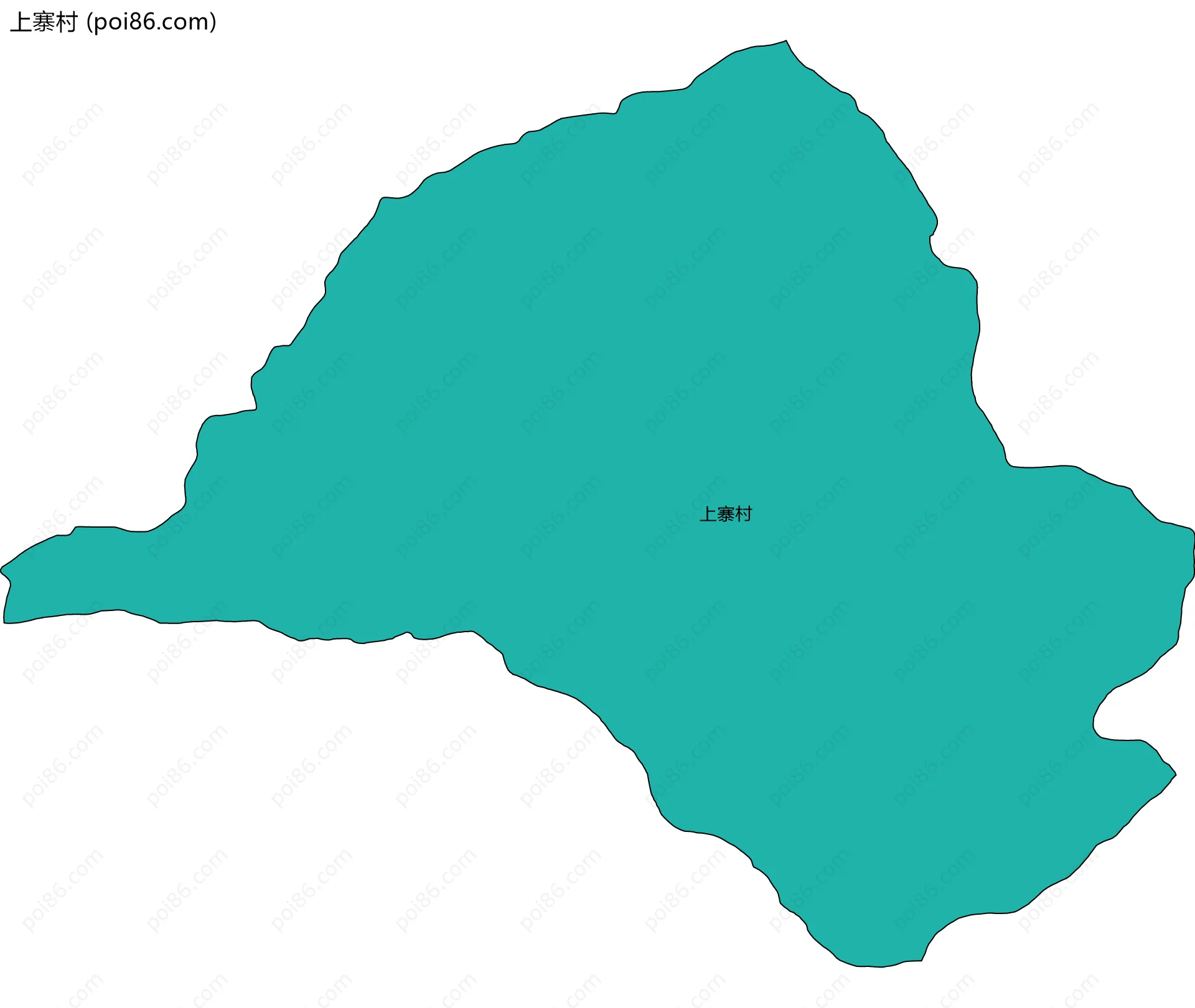 上寨村边界地图