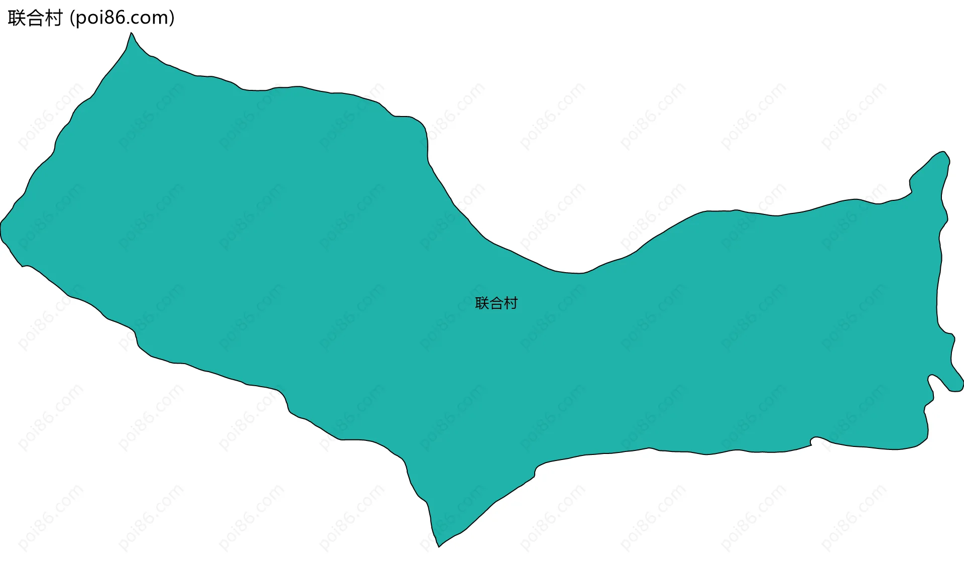 联合村边界地图