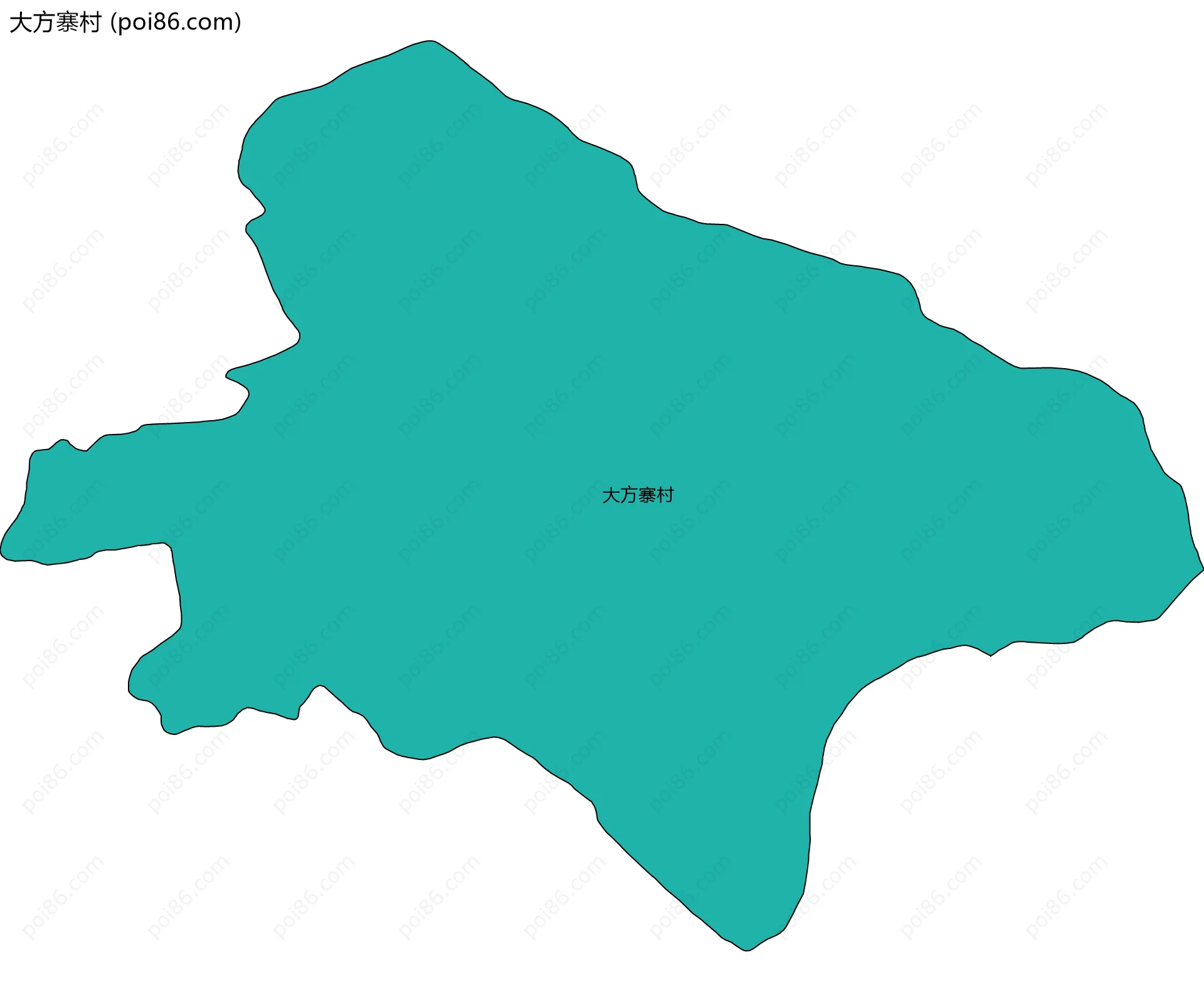 大方寨村边界地图