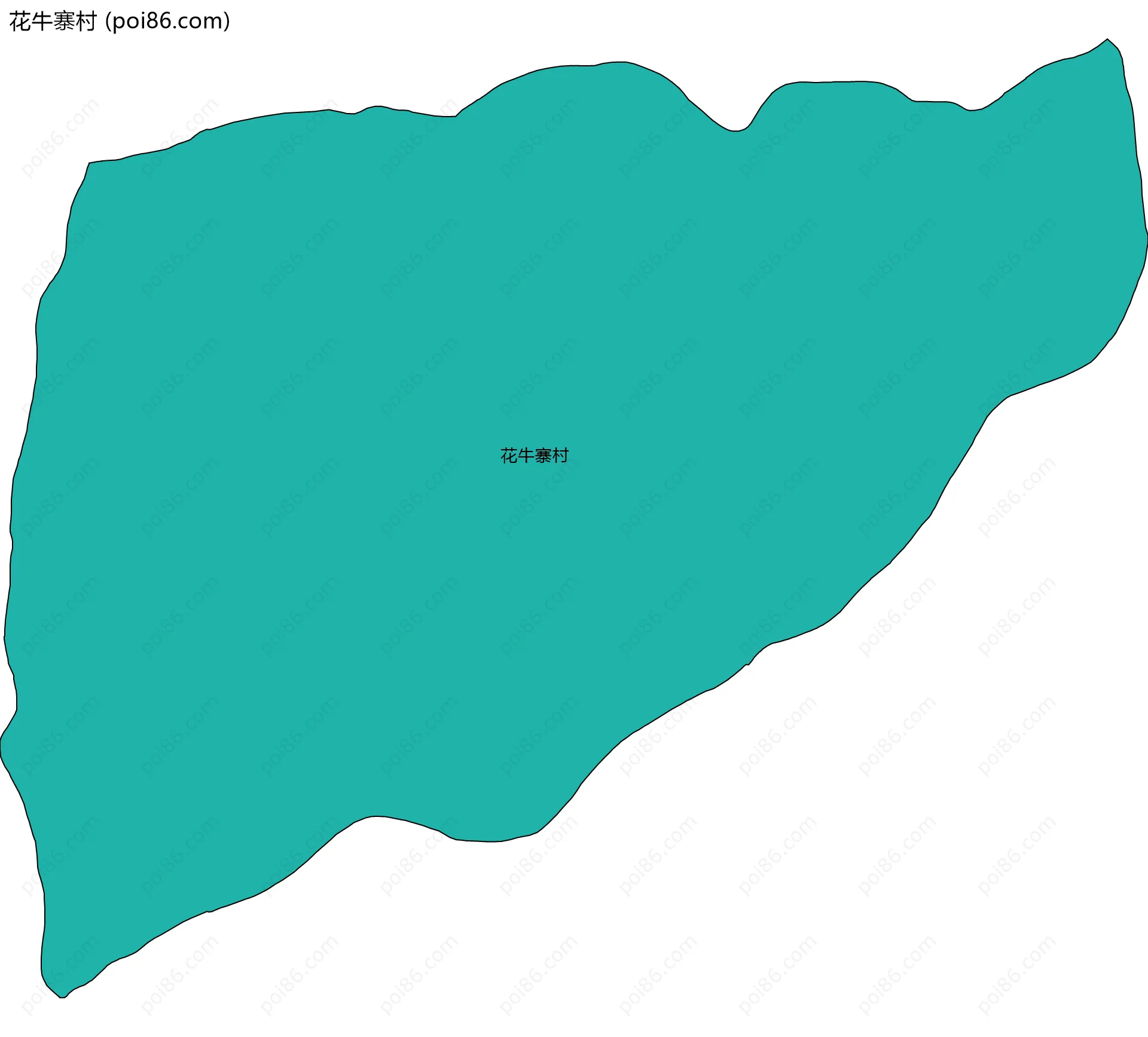 花牛寨村边界地图