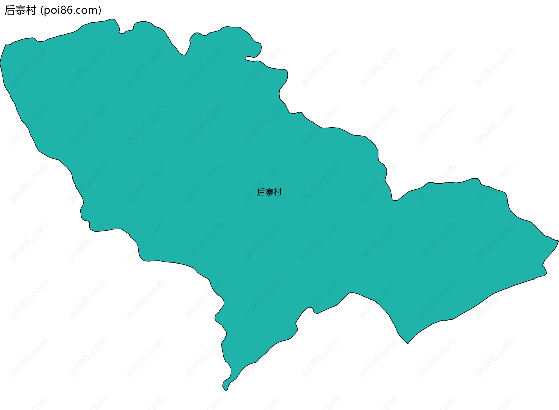 后寨村边界地图