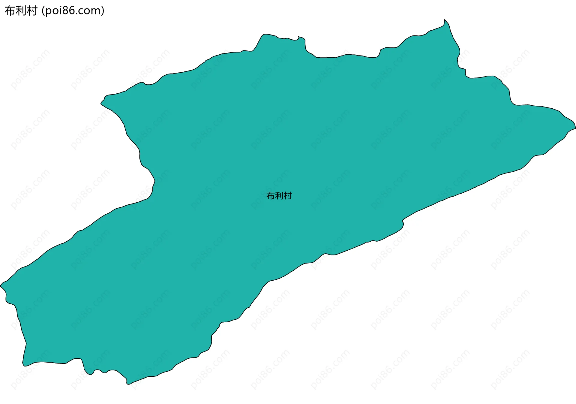 布利村边界地图