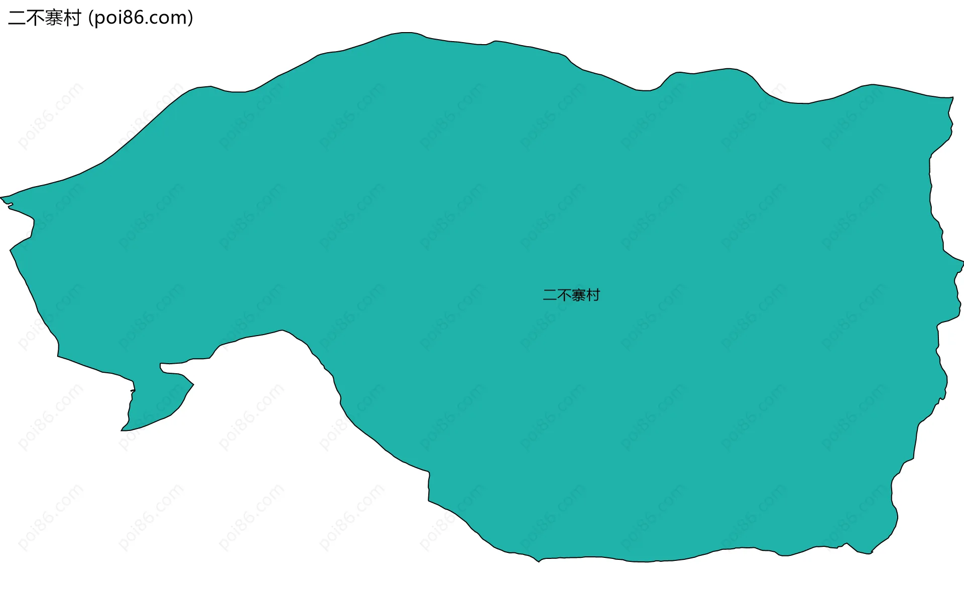 二不寨村边界地图