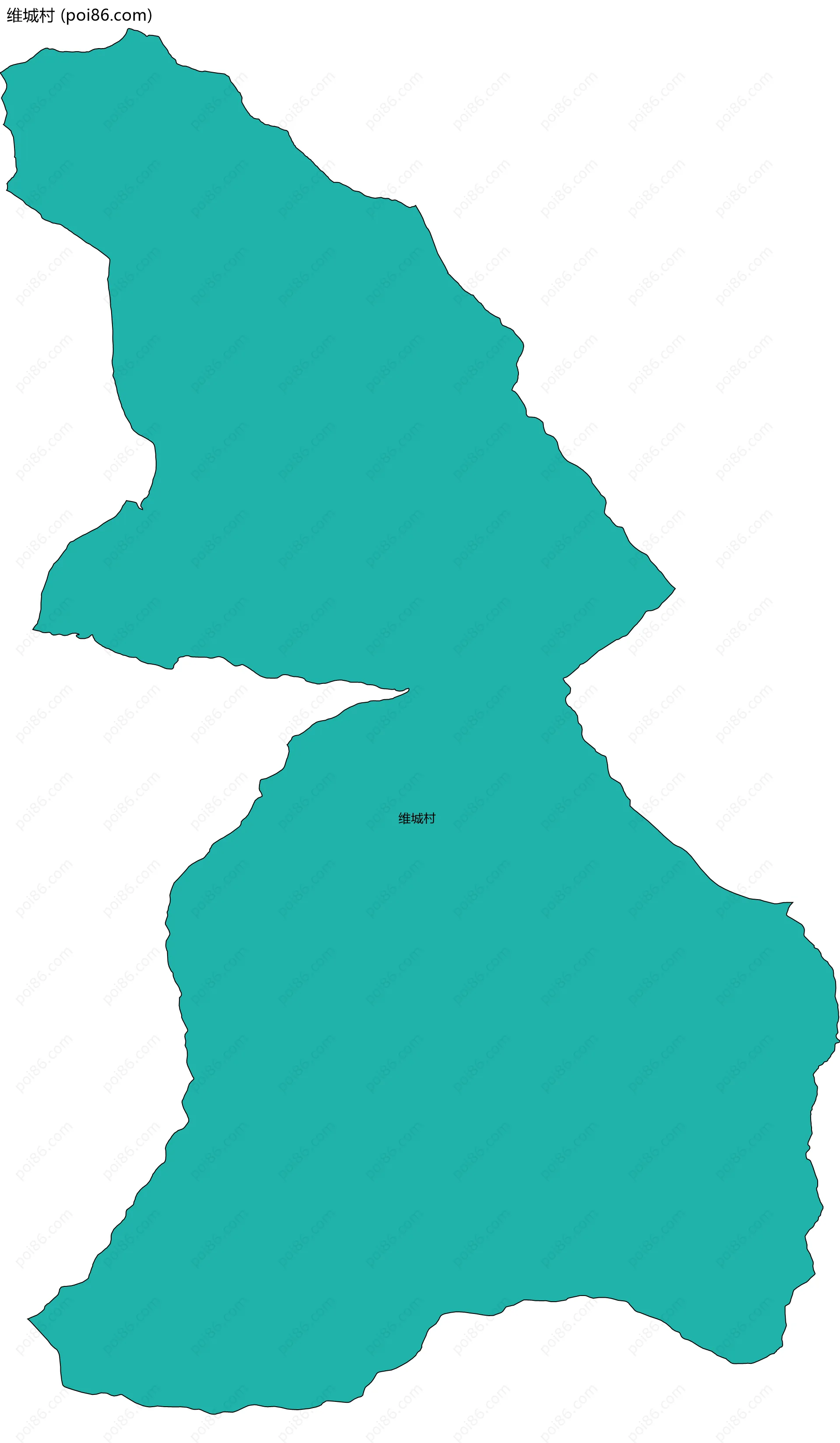 维城村边界地图