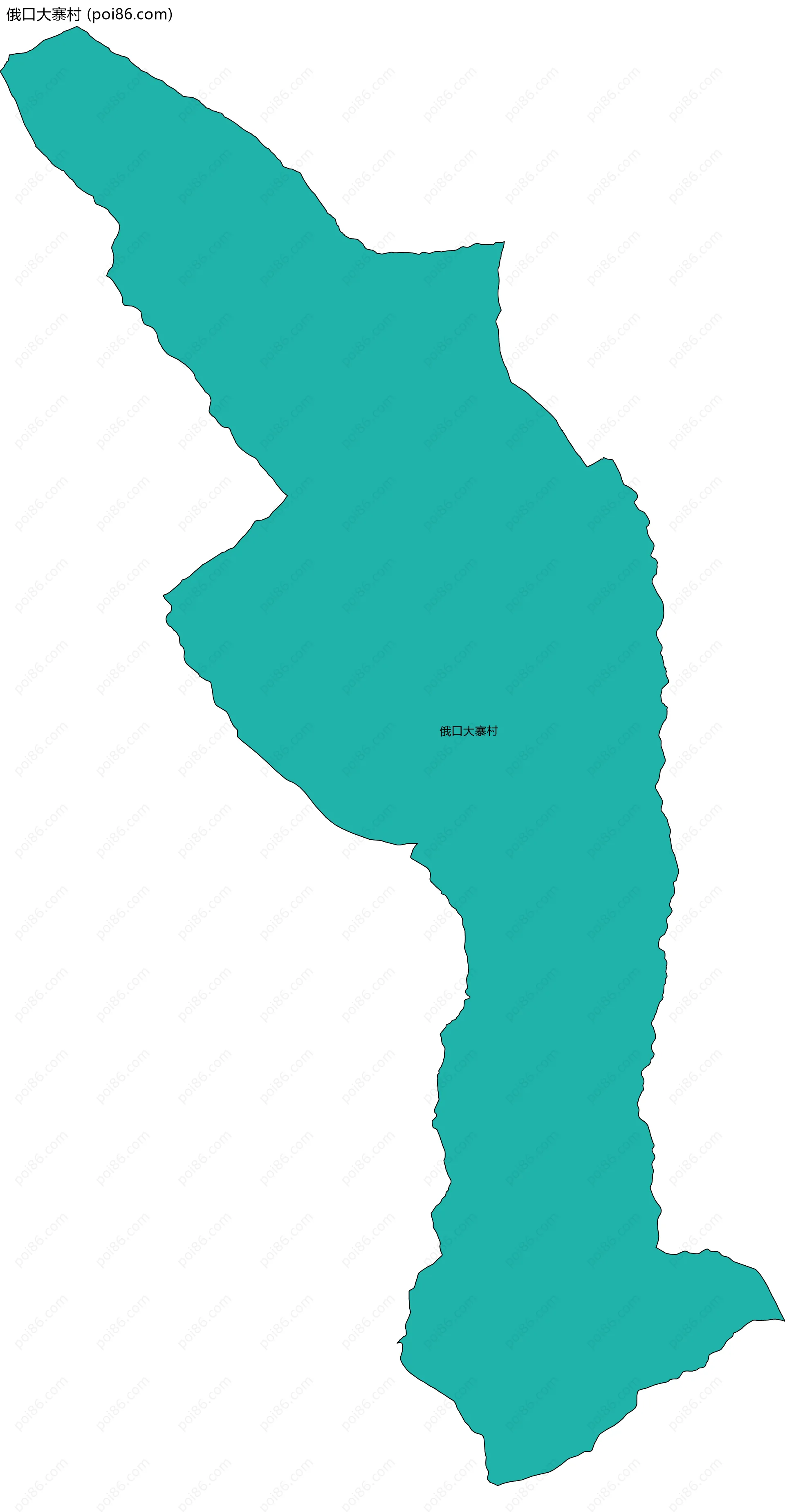 俄口大寨村边界地图