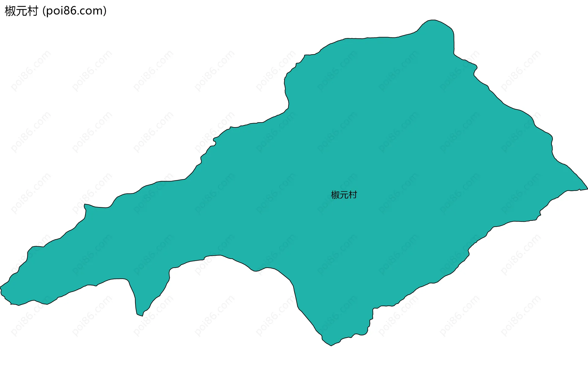 椒元村边界地图