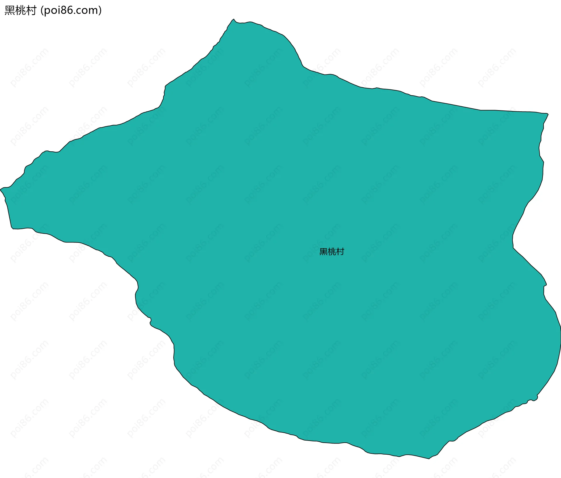 黑桃村边界地图