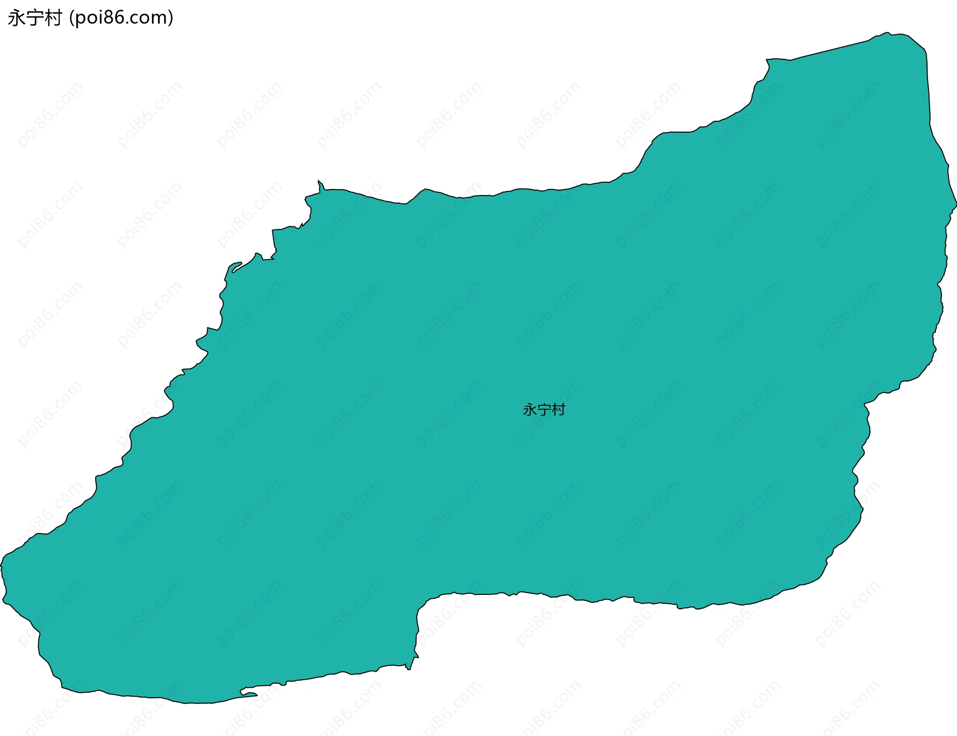 永宁村边界地图