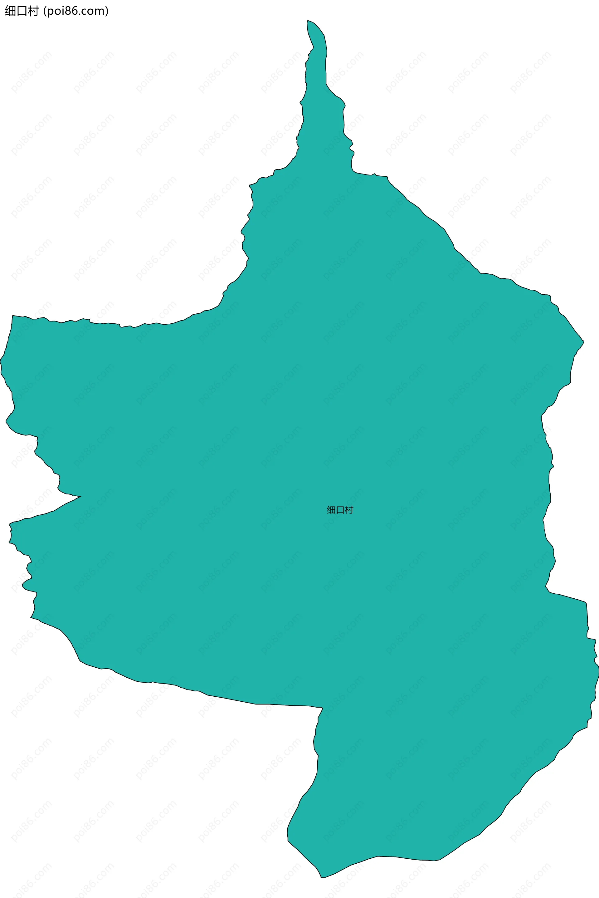 细口村边界地图