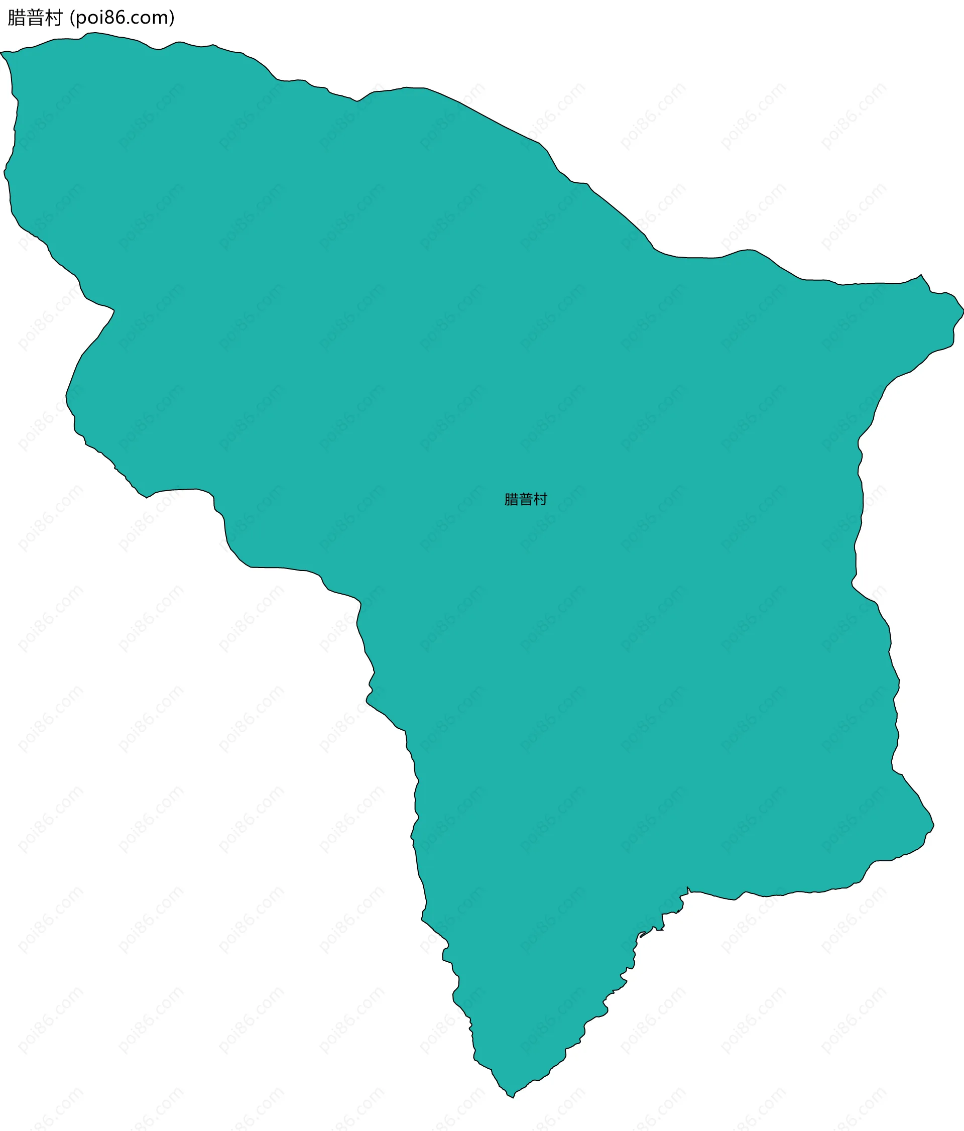 腊普村边界地图