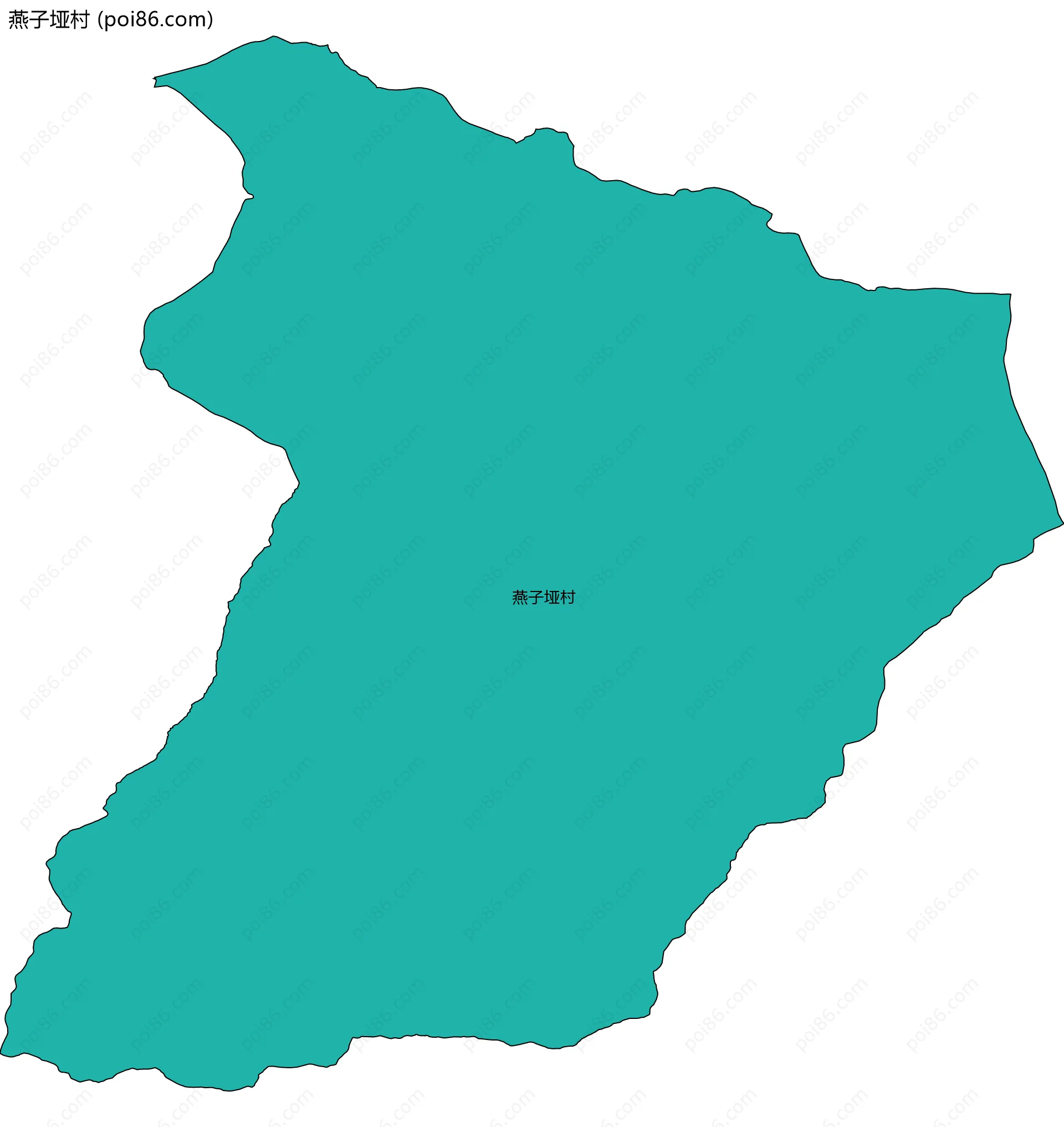 燕子垭村边界地图