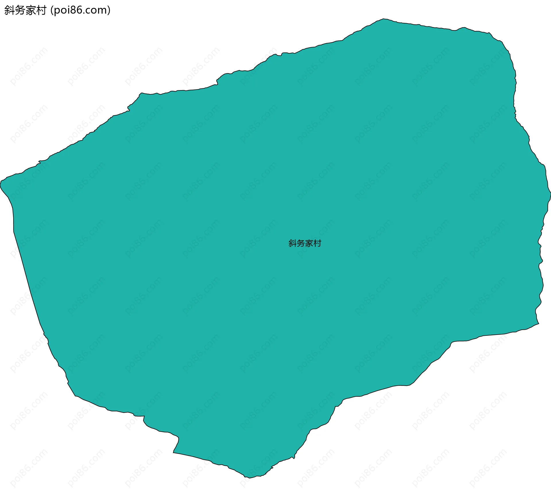 斜务家村边界地图