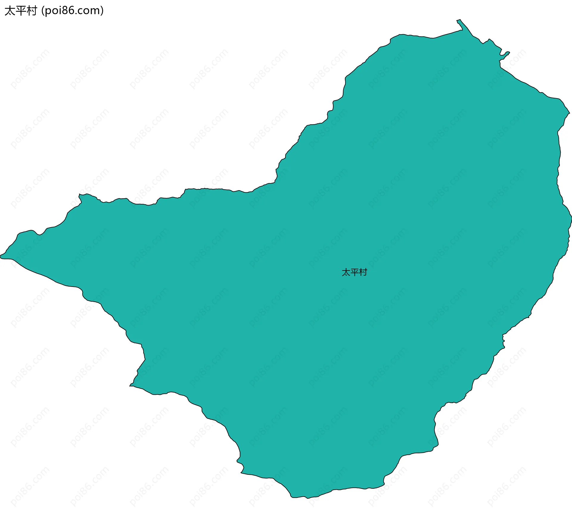 太平村边界地图