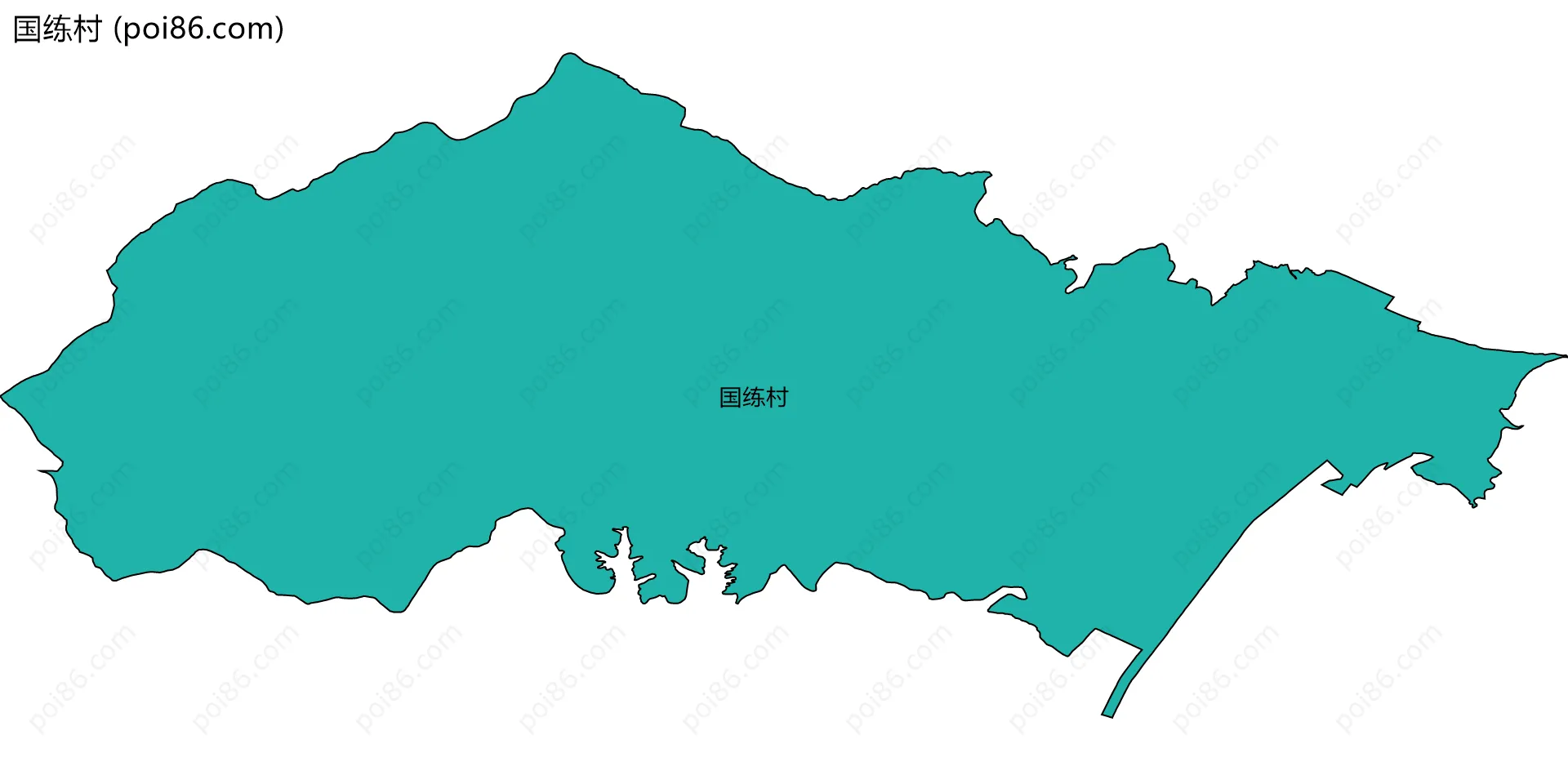 国练村边界地图