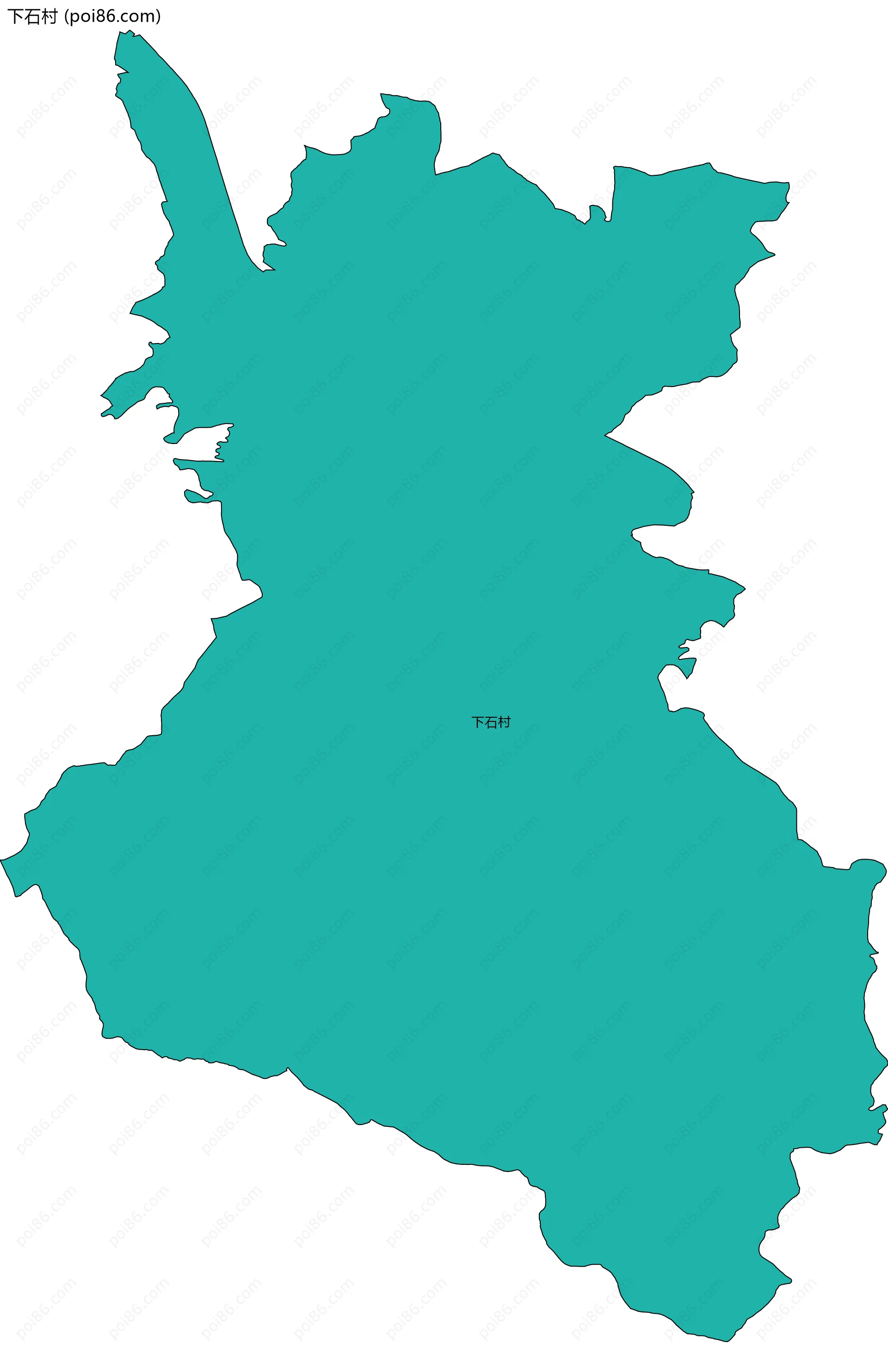 下石村边界地图