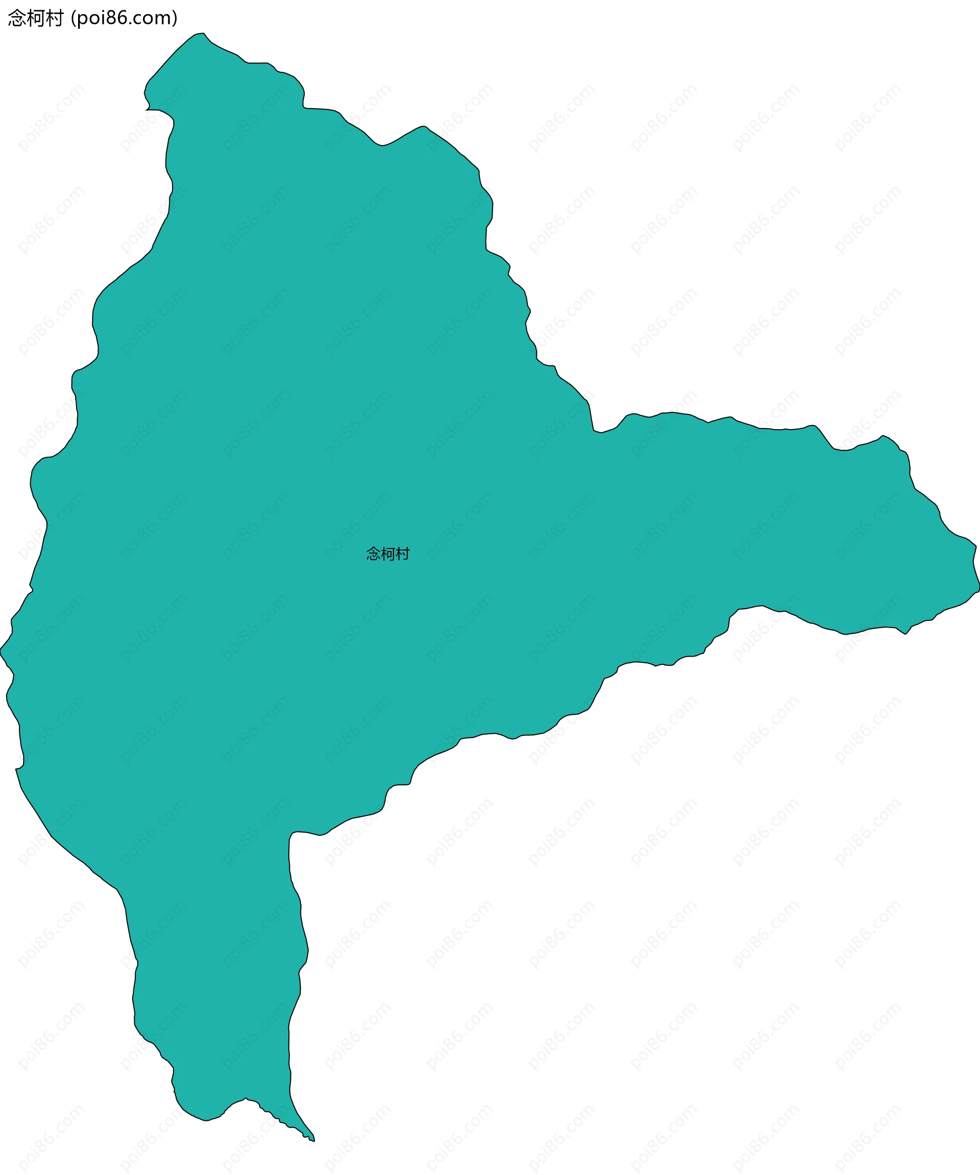 念柯村边界地图