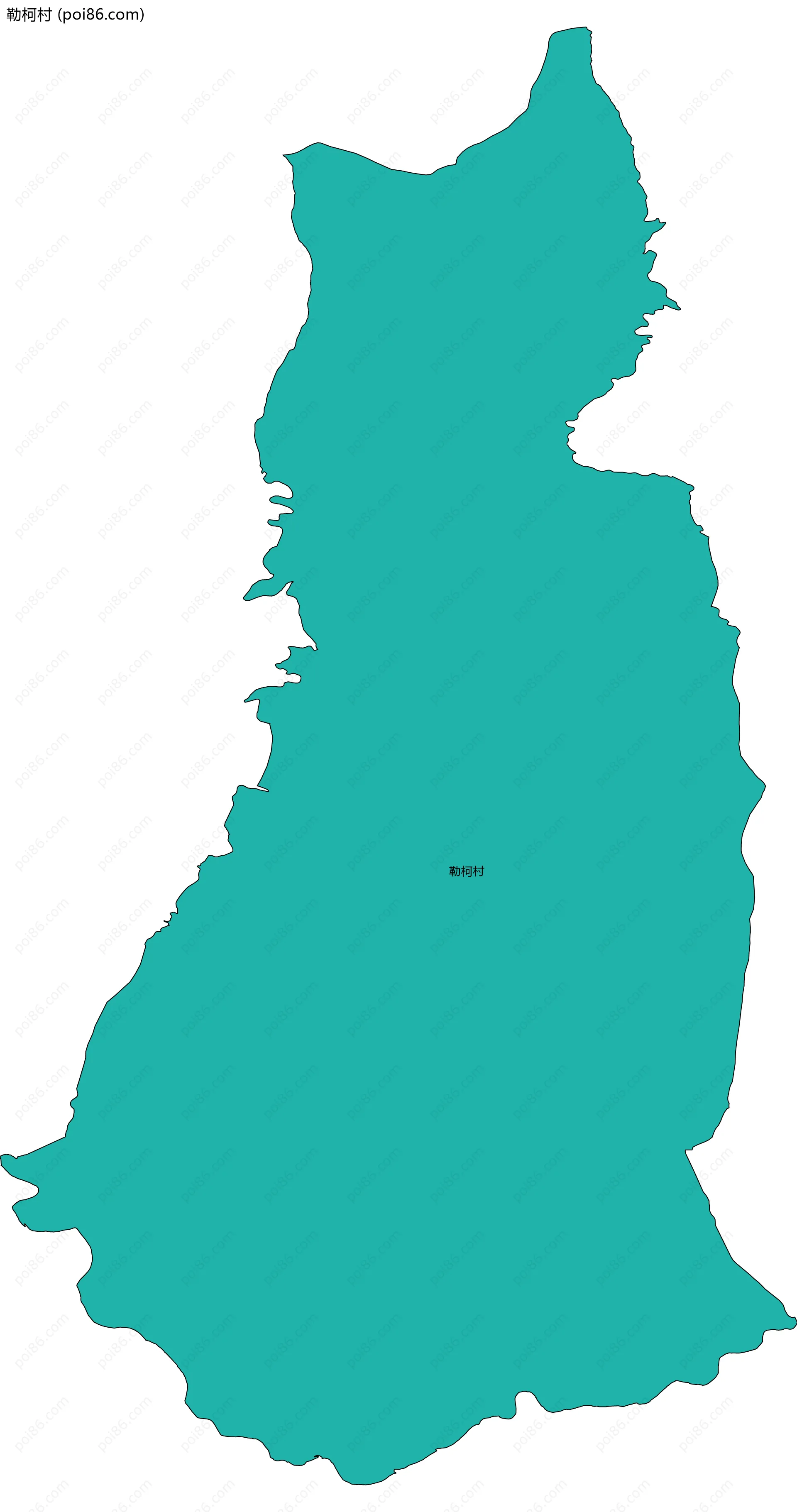 勒柯村边界地图