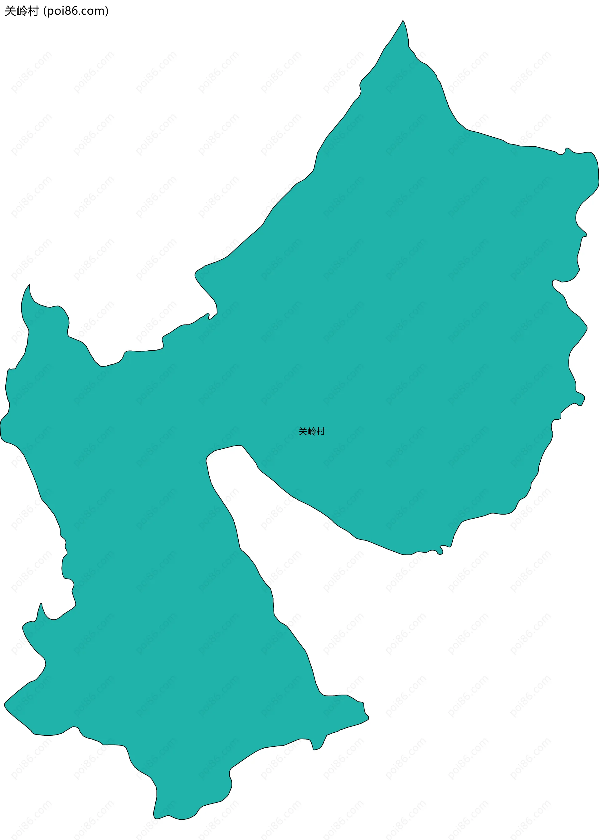 关岭村边界地图