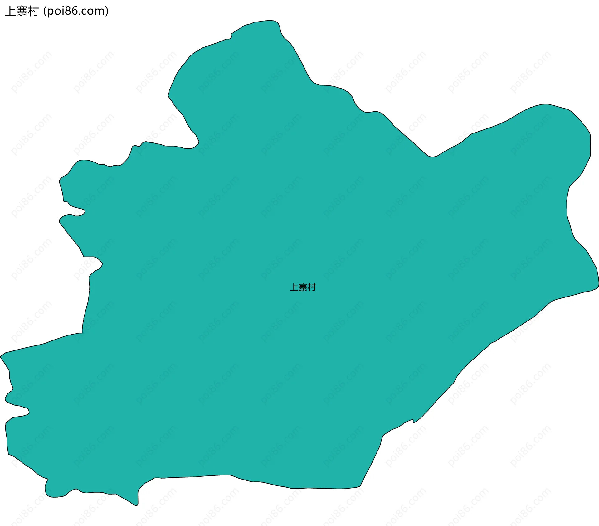 上寨村边界地图