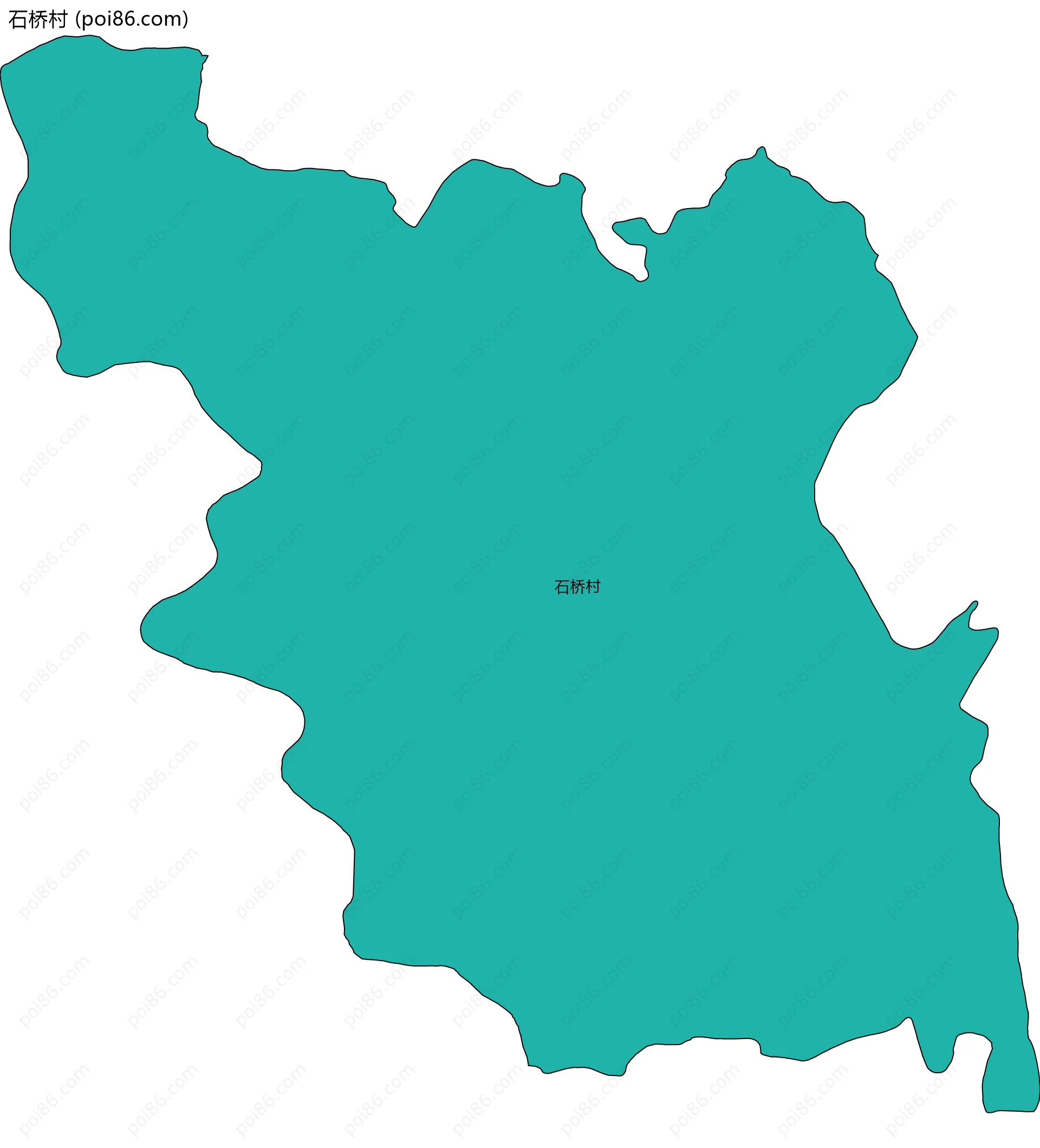 石桥村边界地图