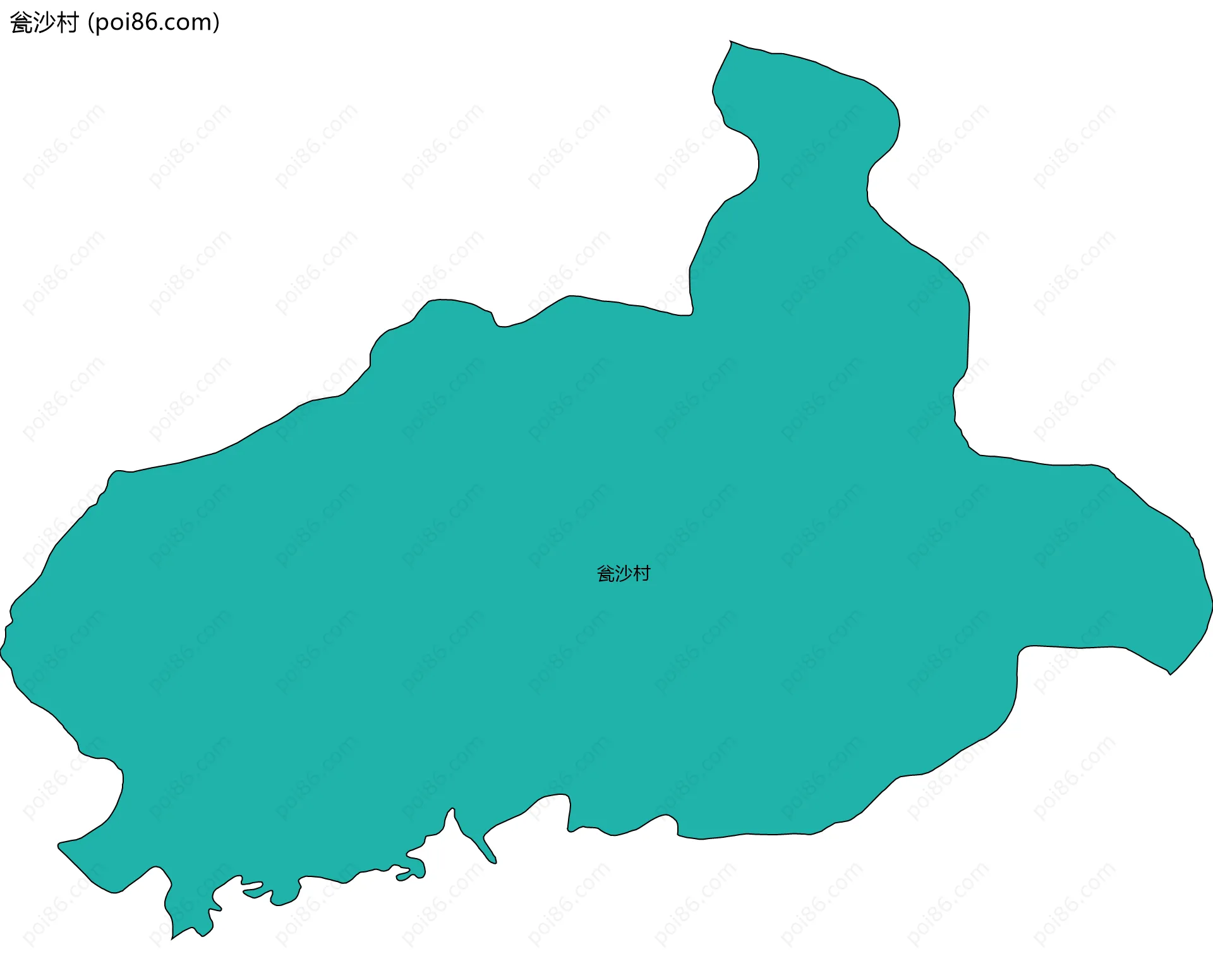 瓮沙村边界地图