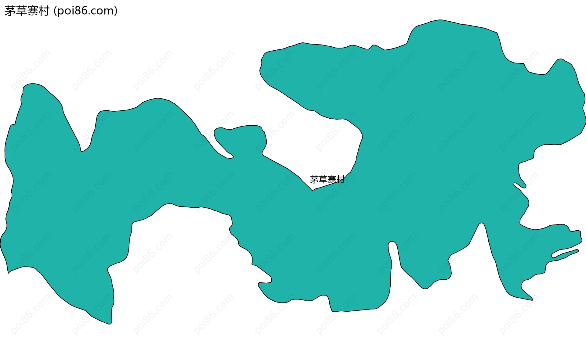 茅草寨村边界地图