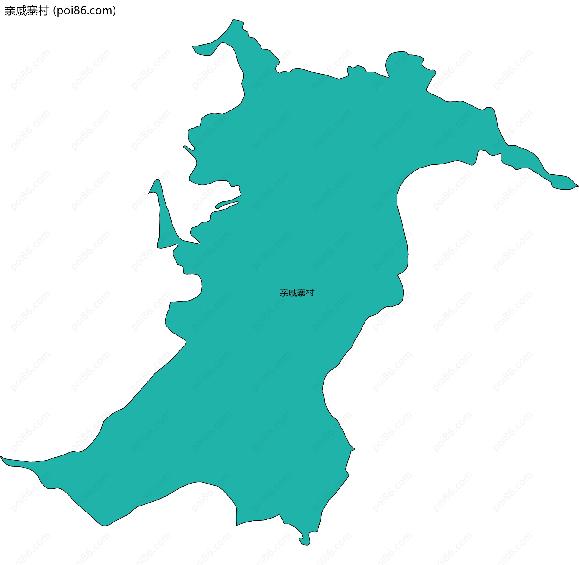 亲戚寨村边界地图