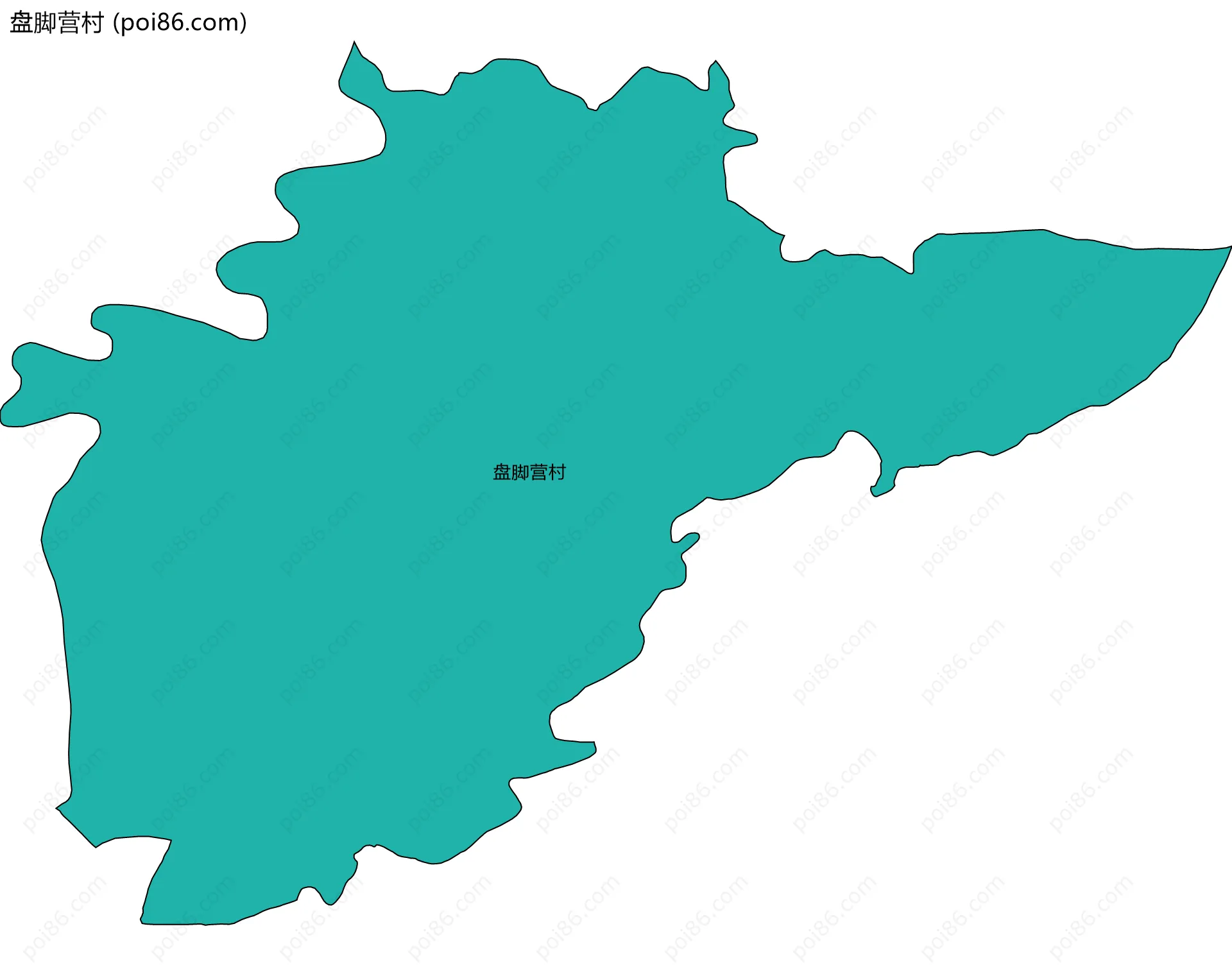 盘脚营村边界地图