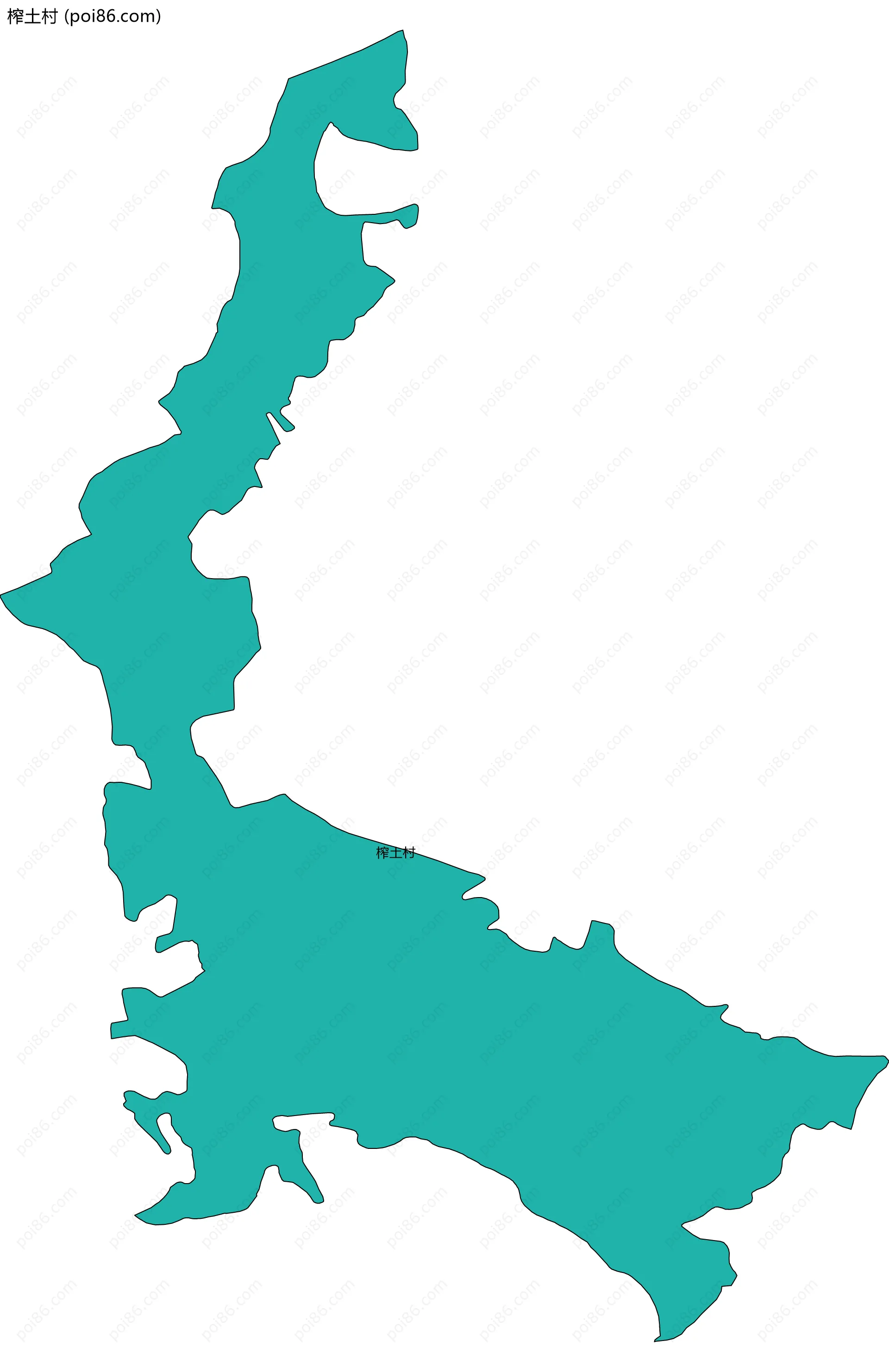 榨土村边界地图