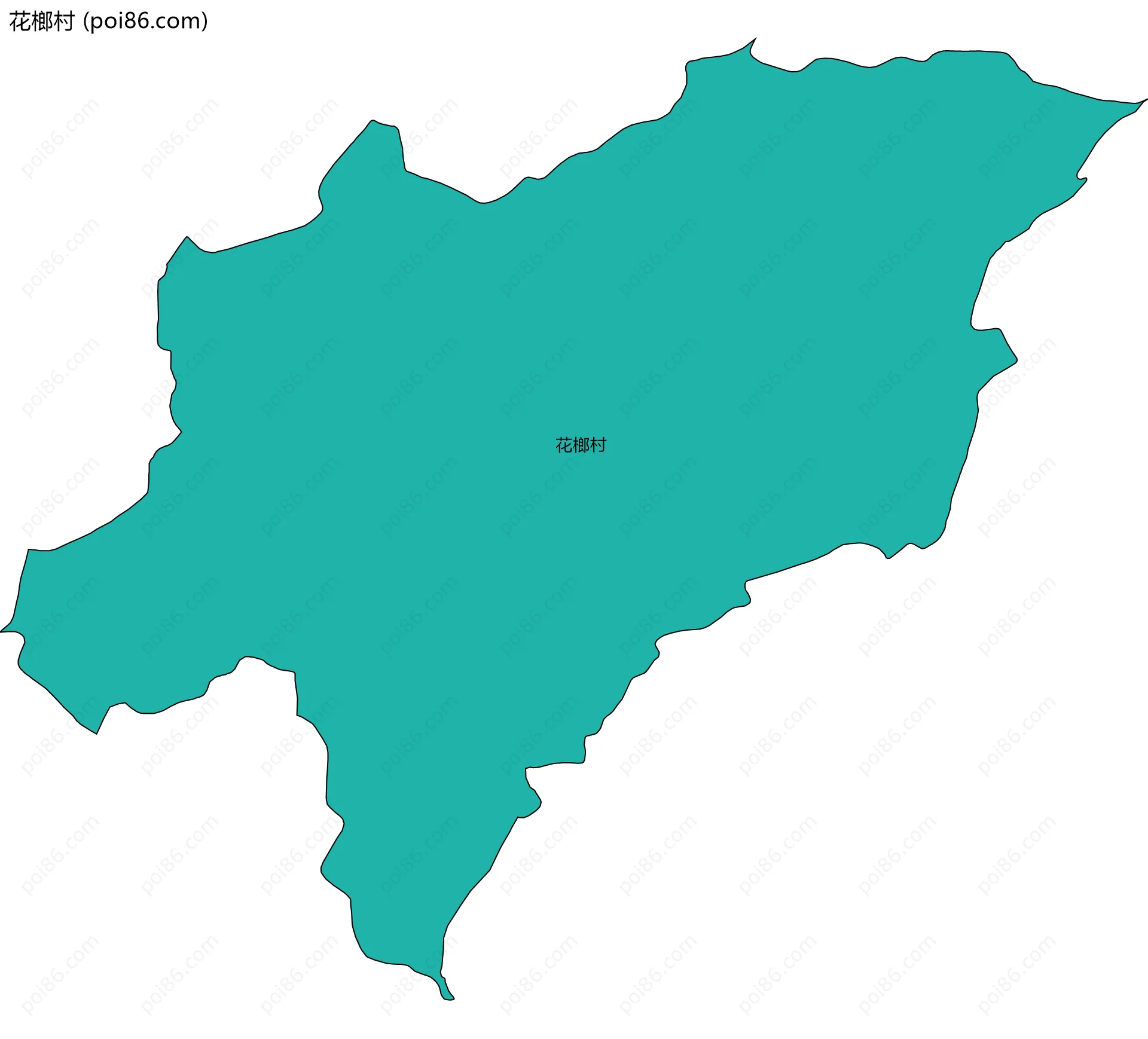 花榔村边界地图
