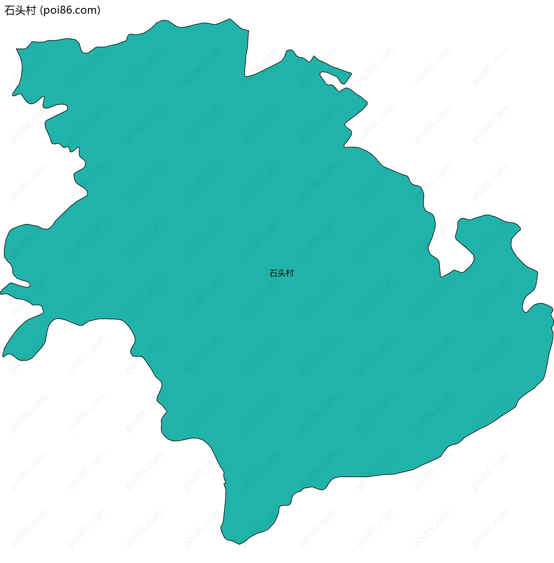 石头村边界地图