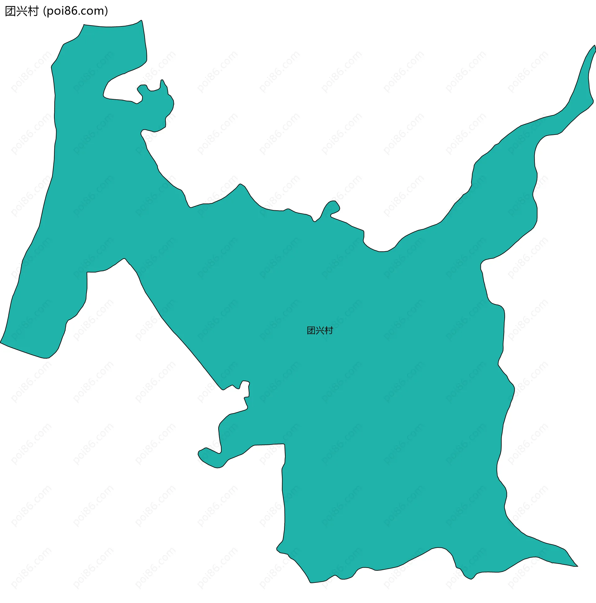 团兴村边界地图