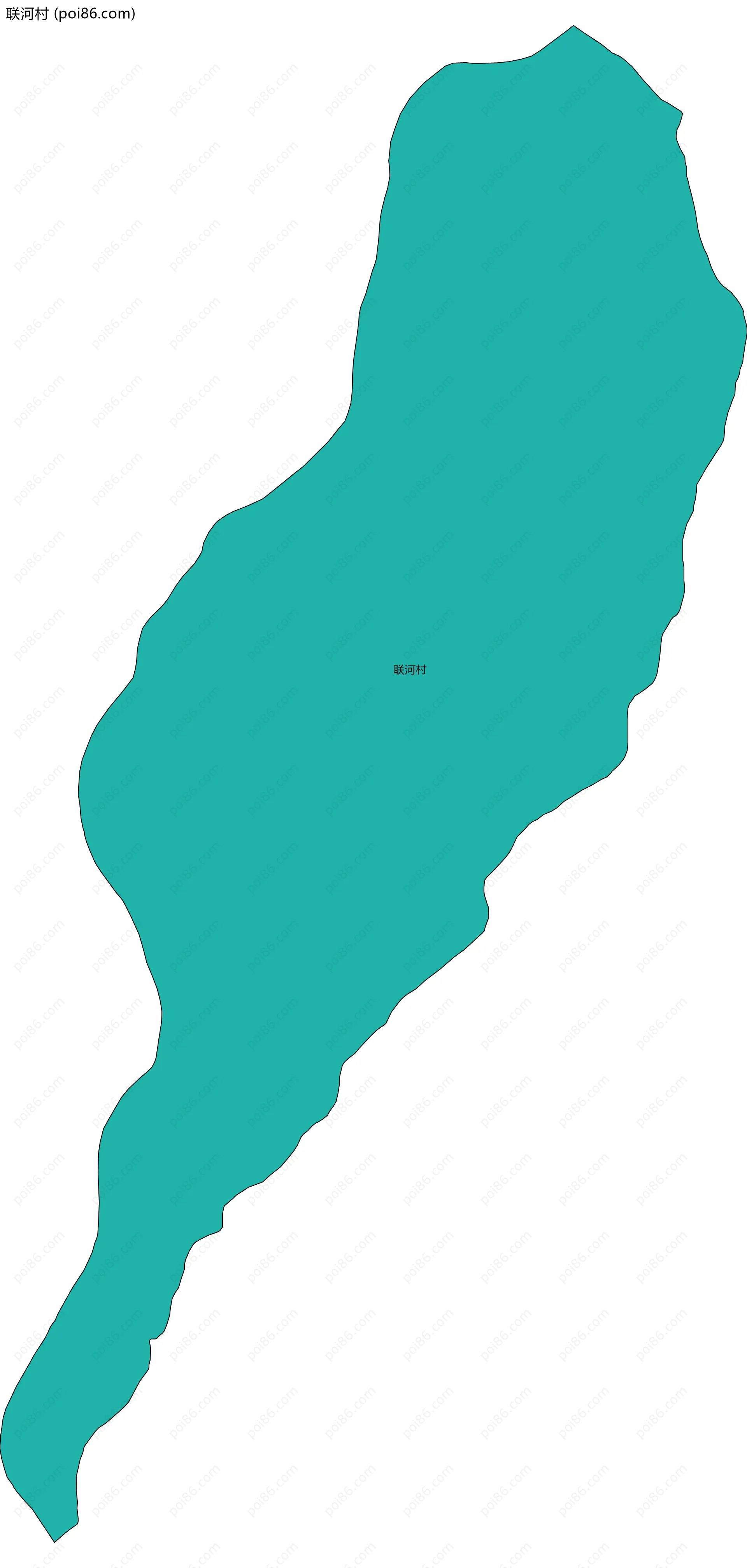 联河村边界地图