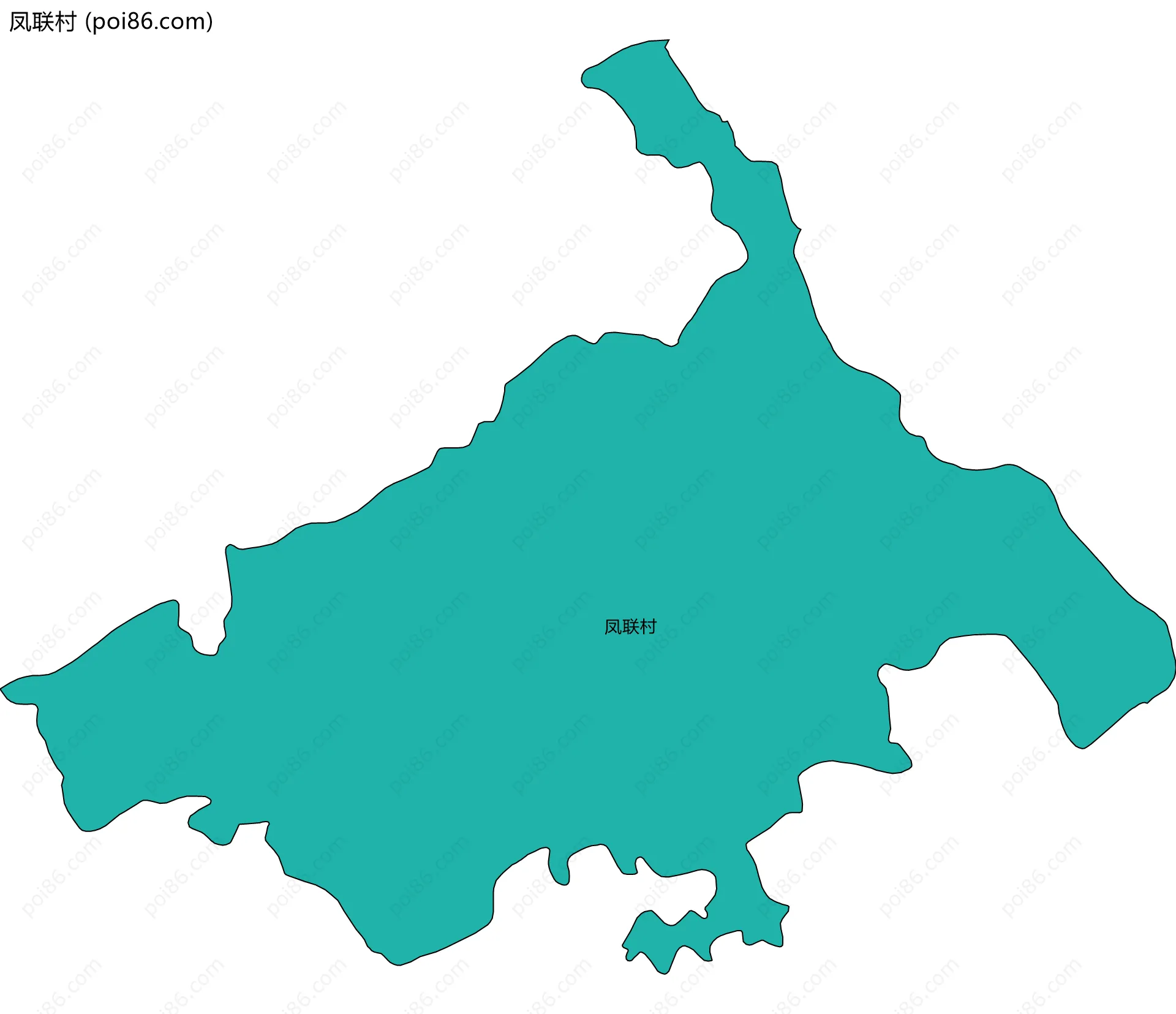 凤联村边界地图