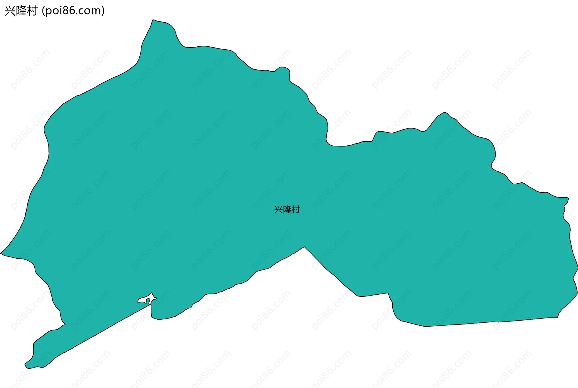 兴隆村边界地图