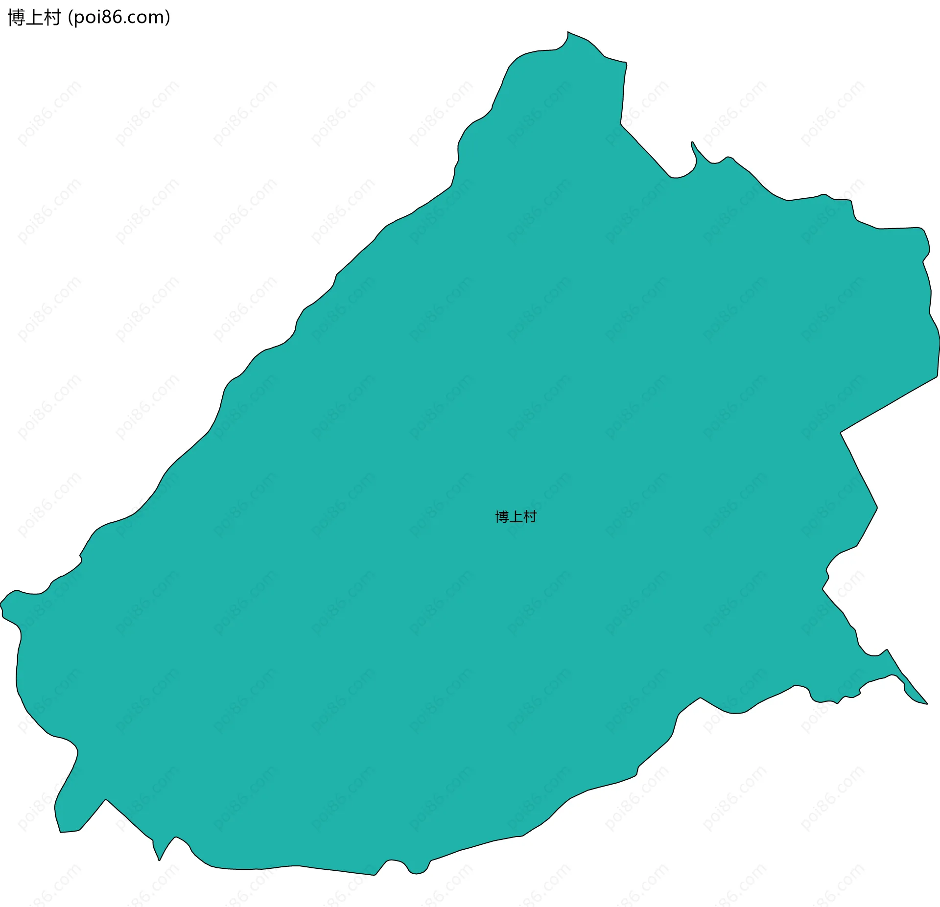 博上村边界地图