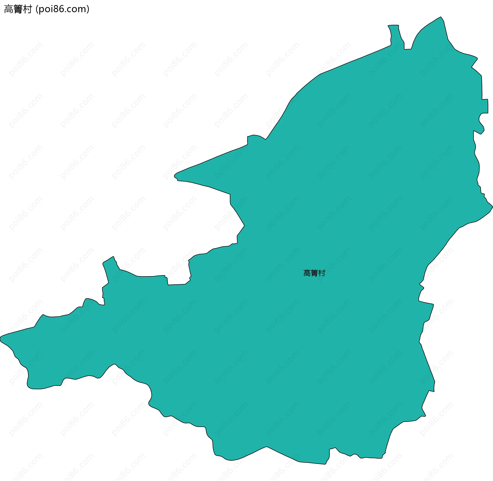 高箐村边界地图