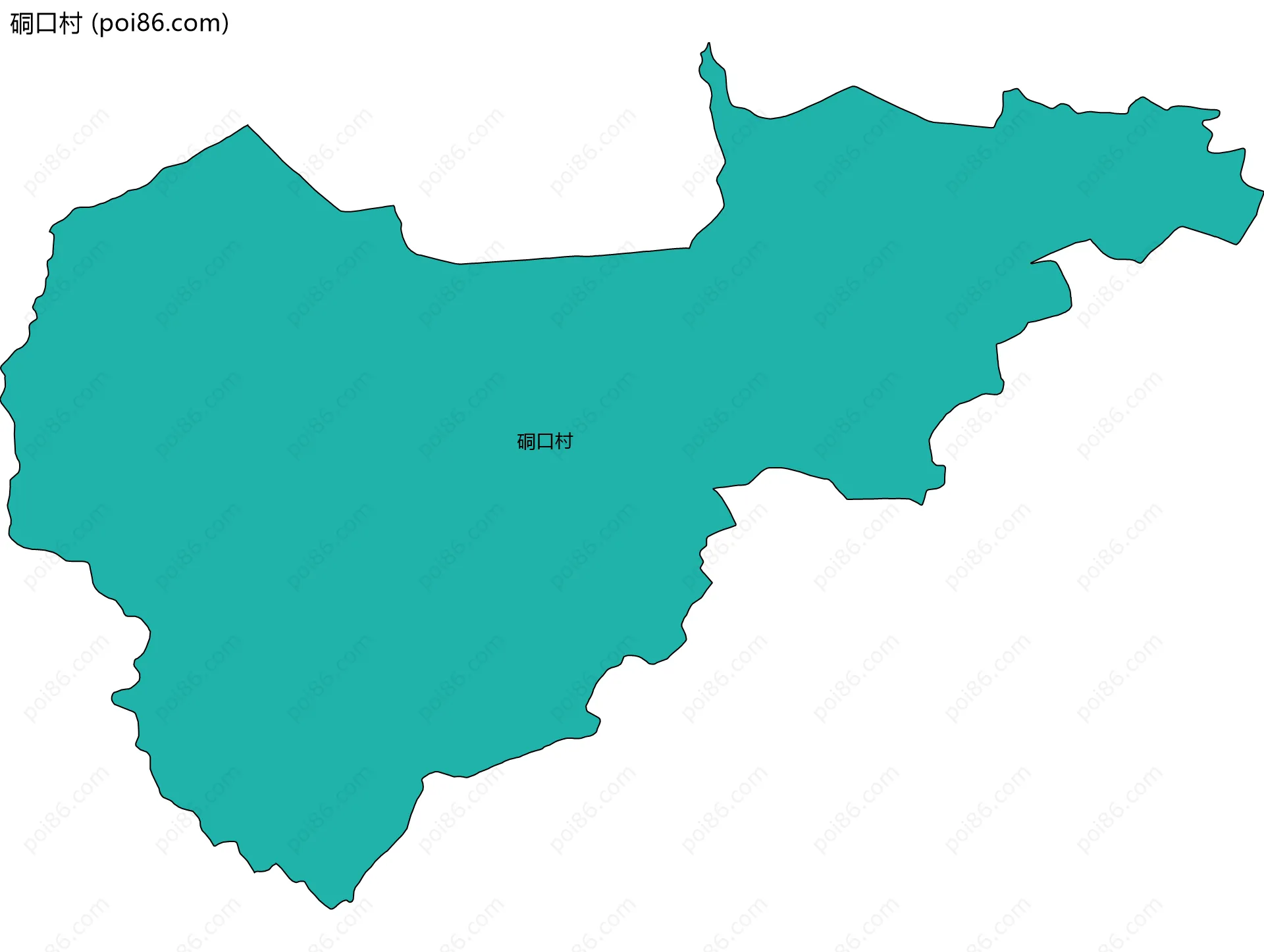 硐口村边界地图
